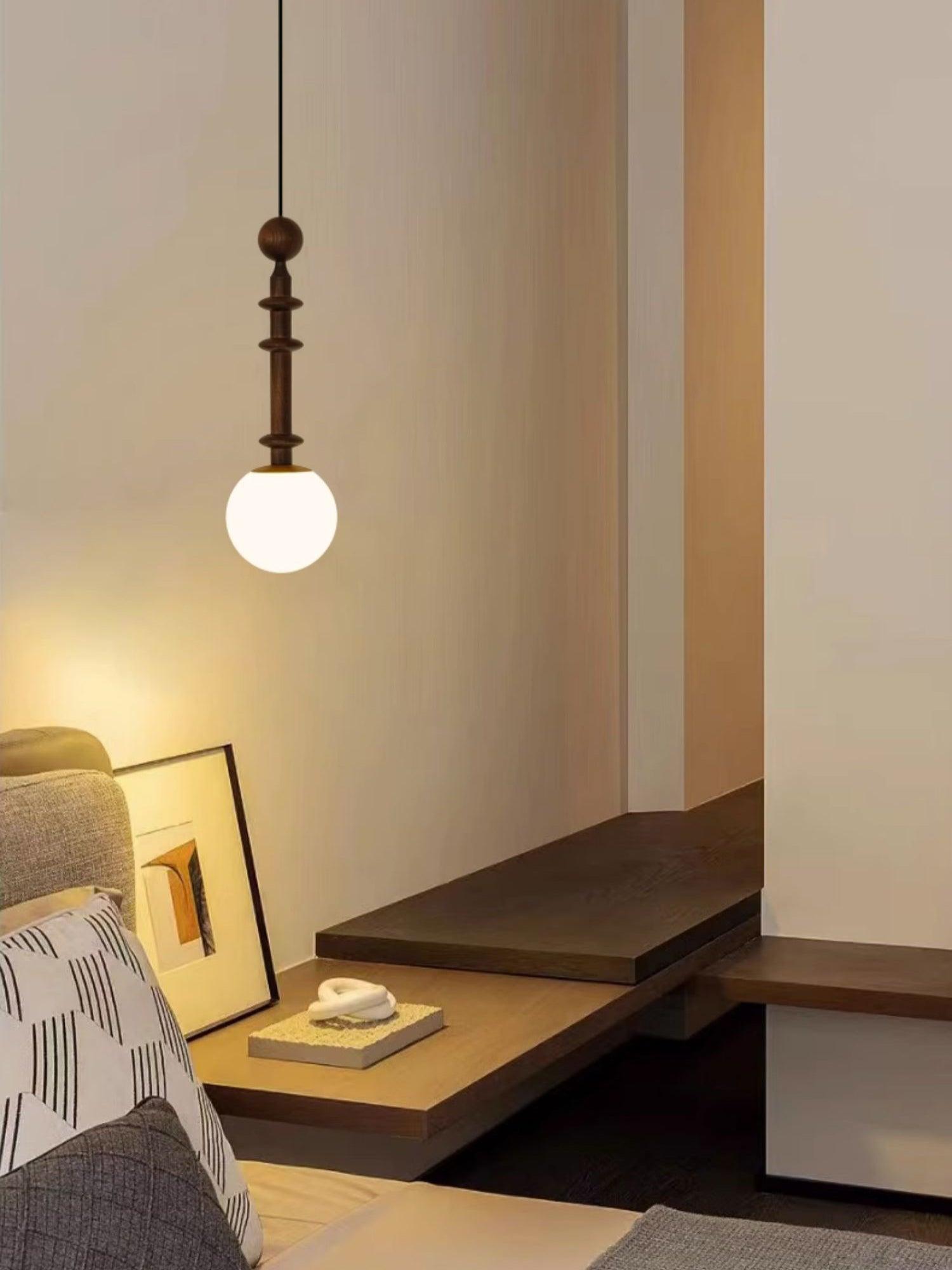 Vesera Industrielle Pendelleuchte aus Holz-Letslighting