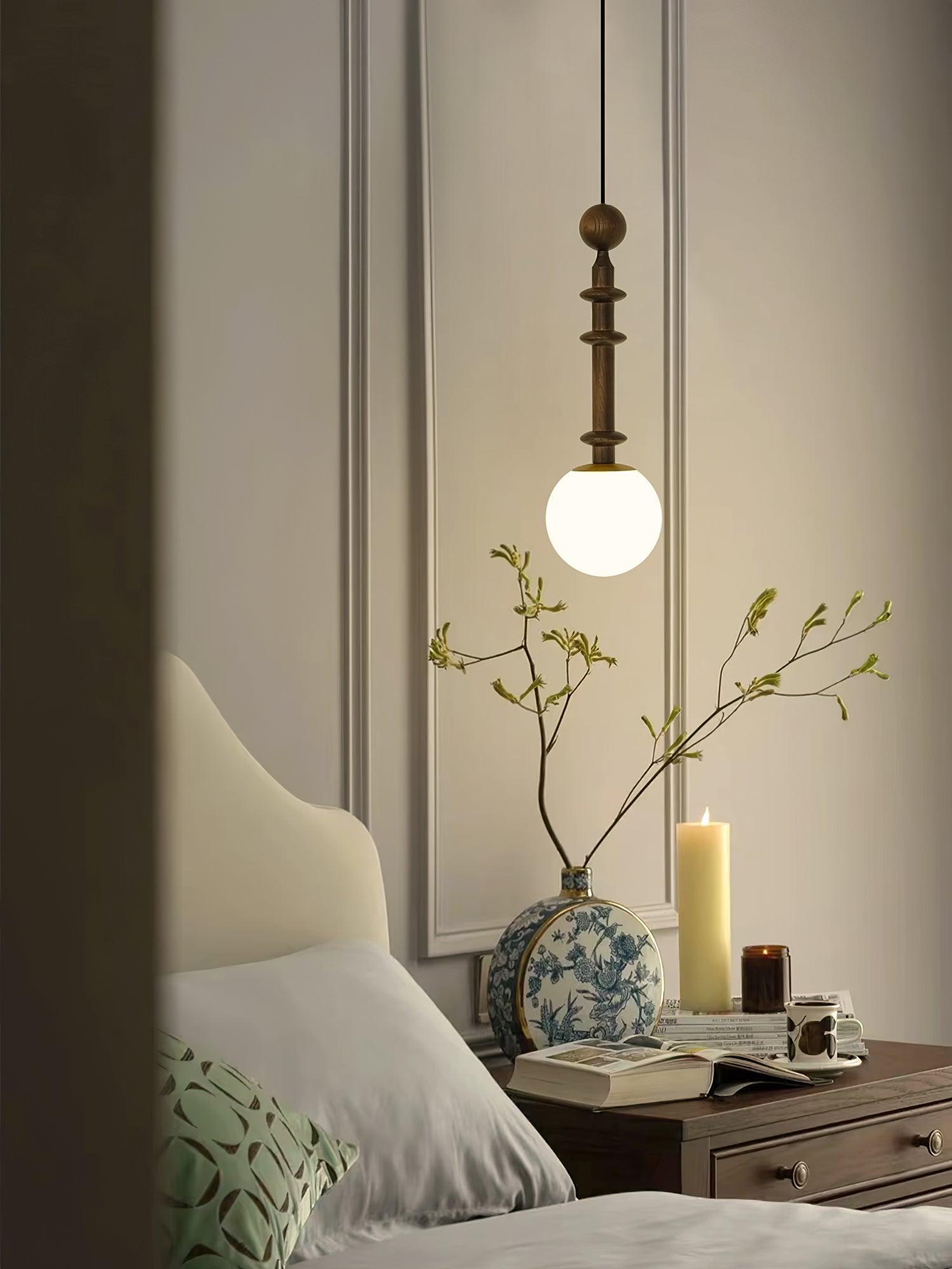 Vesera Industrielle Pendelleuchte aus Holz-Letslighting