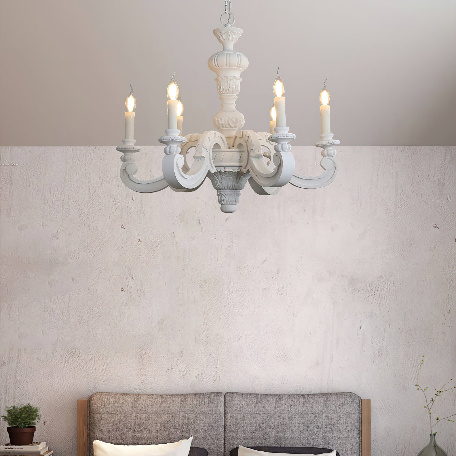 Olrinila Römischer Vintage-Holz-Kronleuchter-Letslighting
