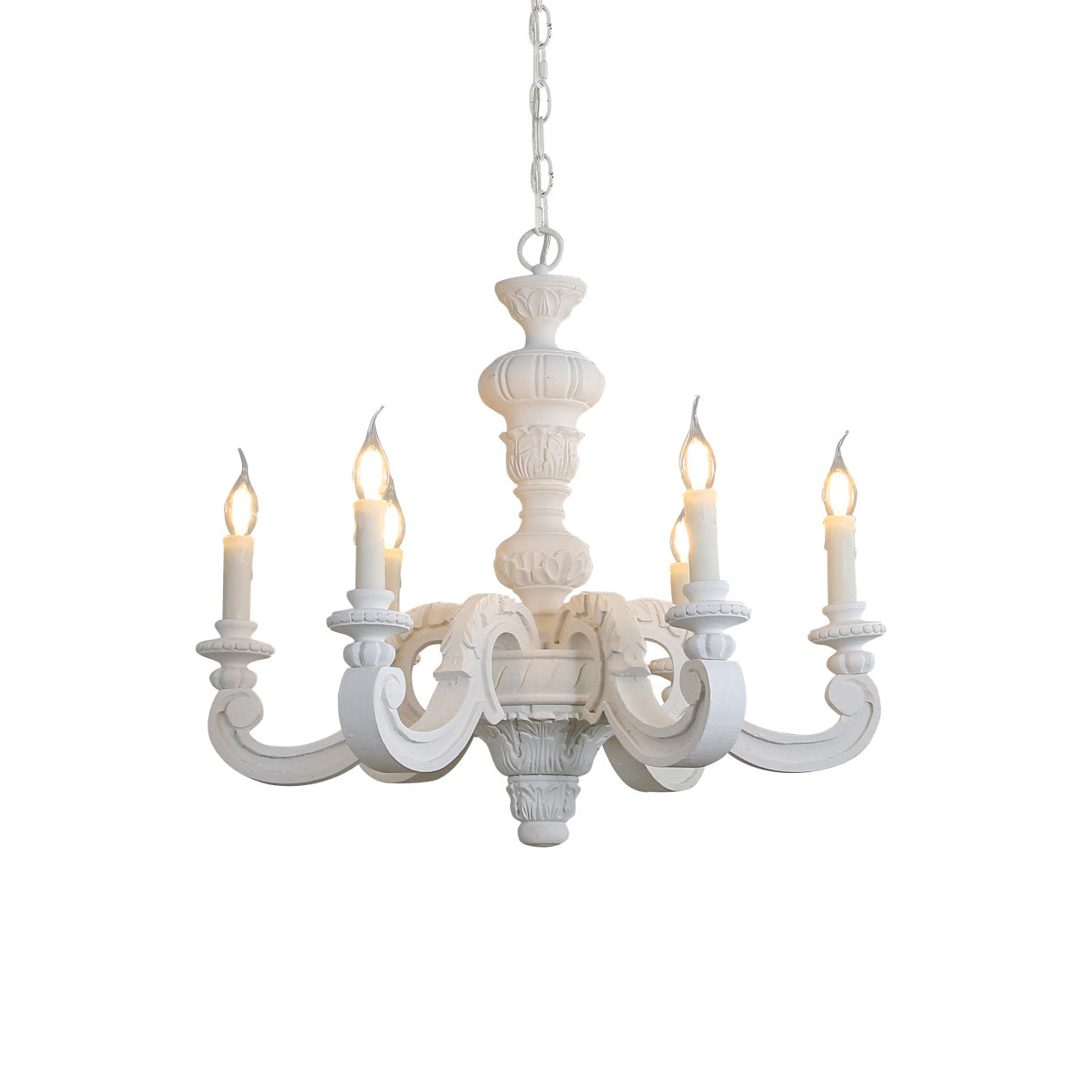 Olrinila Römischer Vintage-Holz-Kronleuchter-Letslighting