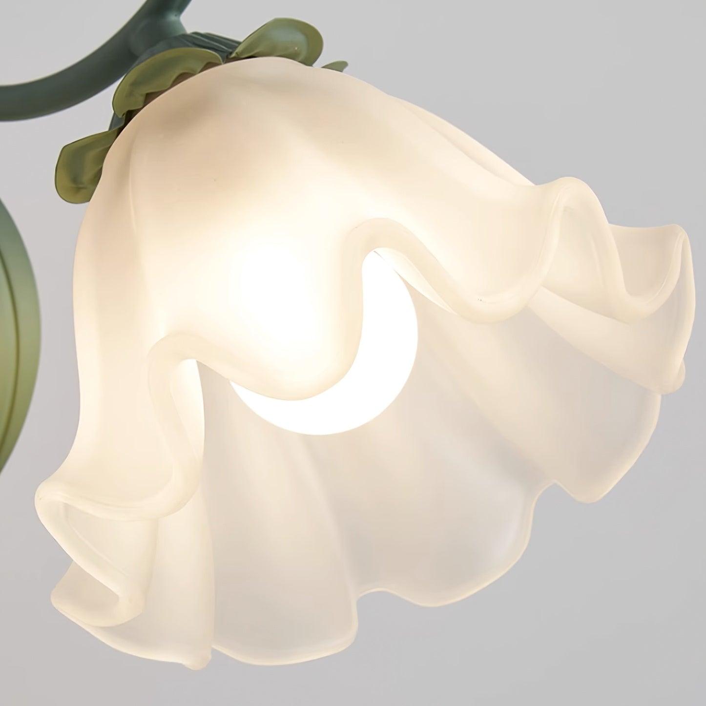 Tyler Vintage Wandleuchte aus Glas mit Blumenmuster-Letslighting