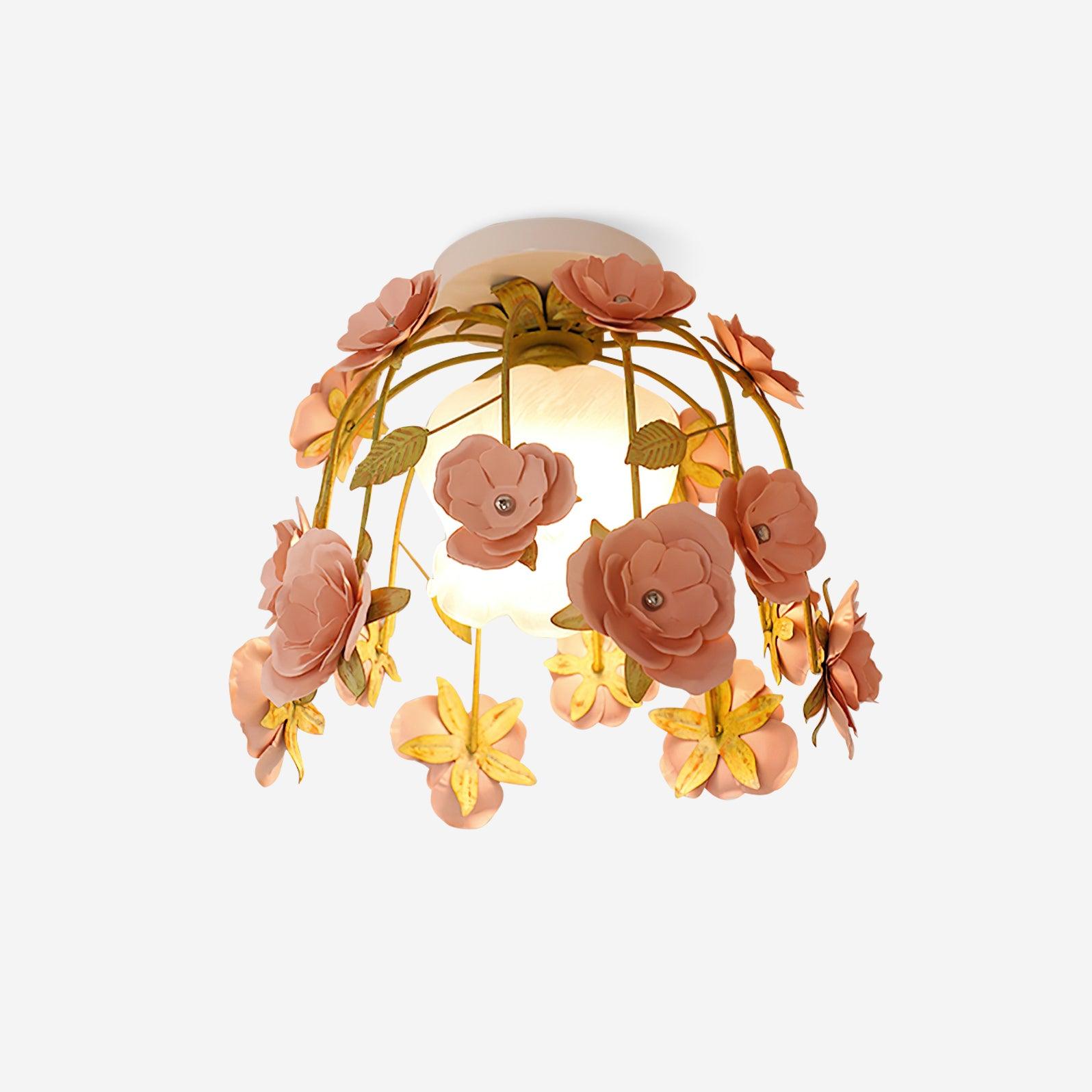 Deckenleuchte Metall Baldachin Blume Blüte Romantisch-Letslighting