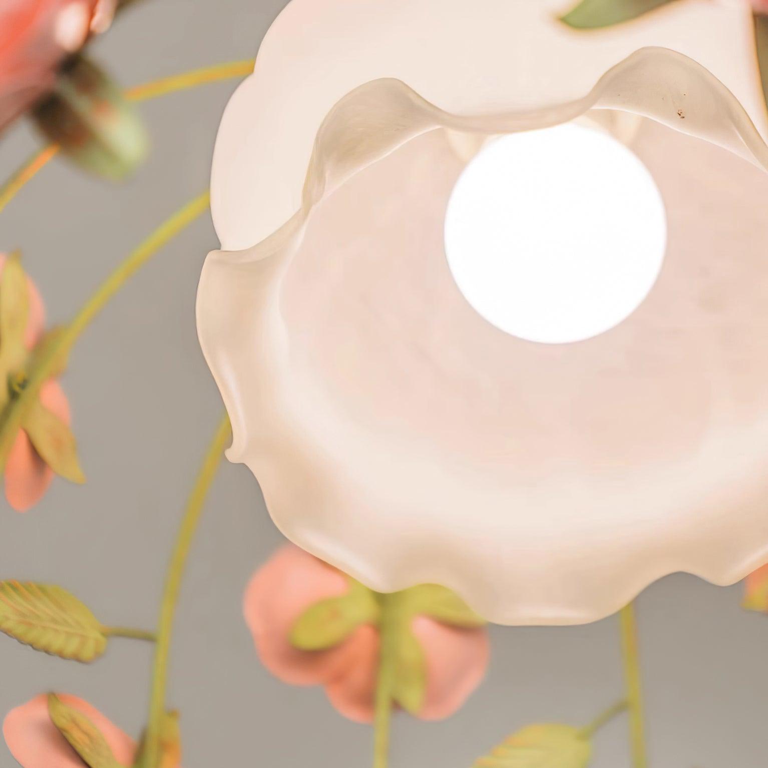 Bellova Kronleuchter Romantische Rosa Blume-Letslighting