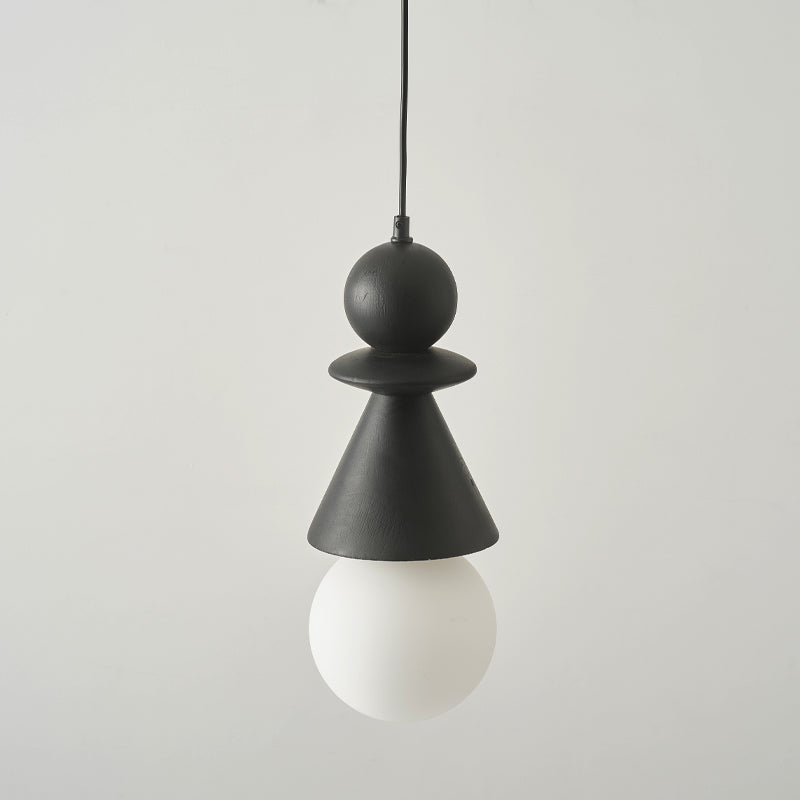 Aphais Rook Wooden Glass Pendant Lamp-Letslighting