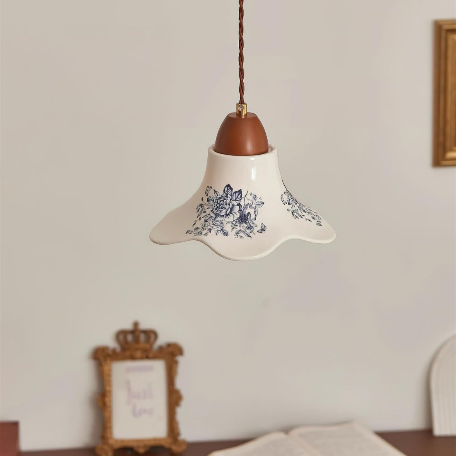 Porcelain Blossom Pendelleuchte