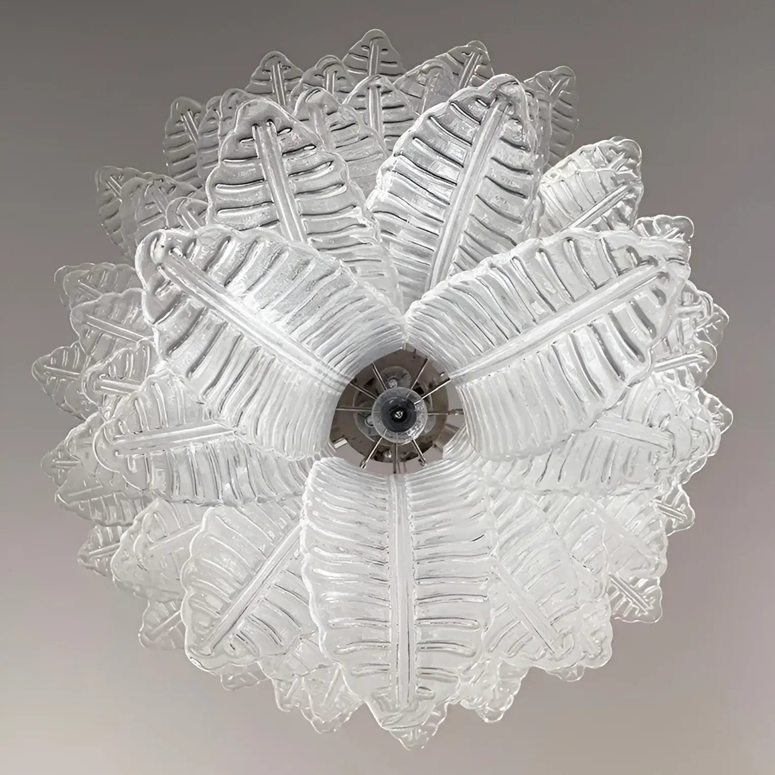 Aurora Chandelier Clear Glass Leaf Cascading Elegant - Neutralighting