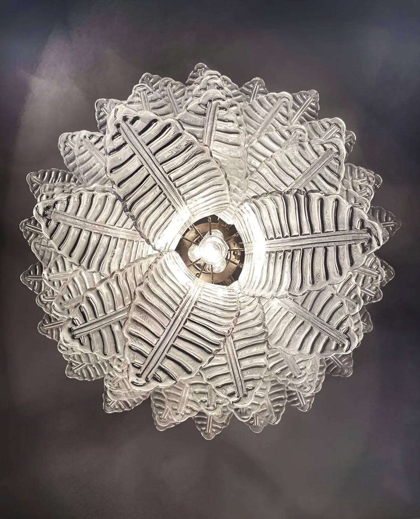 Aurora Chandelier Clear Glass Leaf Cascading Elegant - Neutralighting