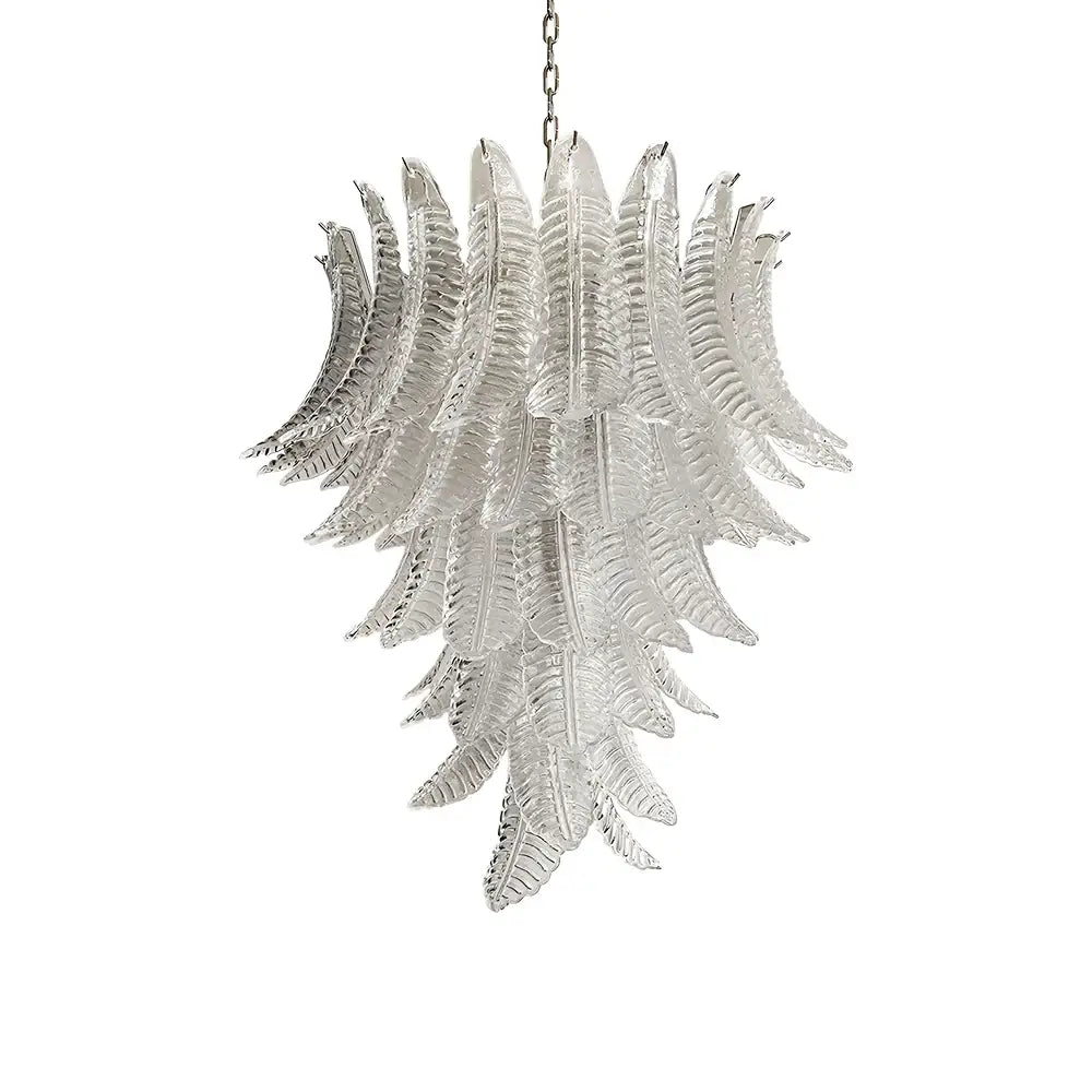 Aurora Chandelier Clear Glass Leaf Cascading Elegant - Neutralighting