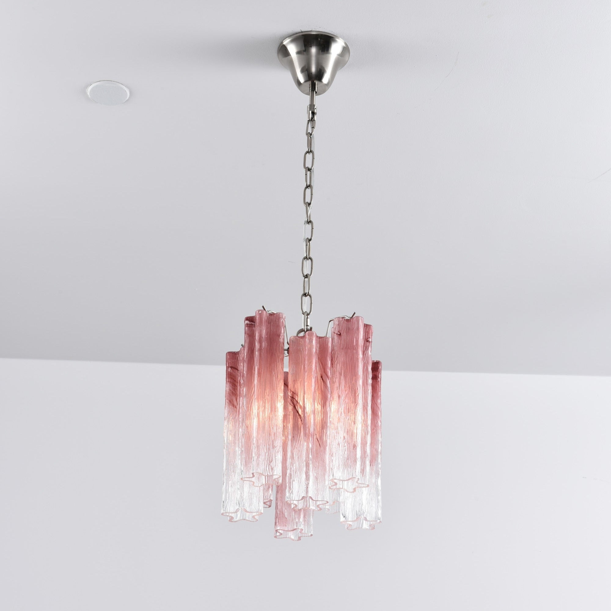 Aurora Chandelier Pink Gradient Murano Glass - Neutralighting