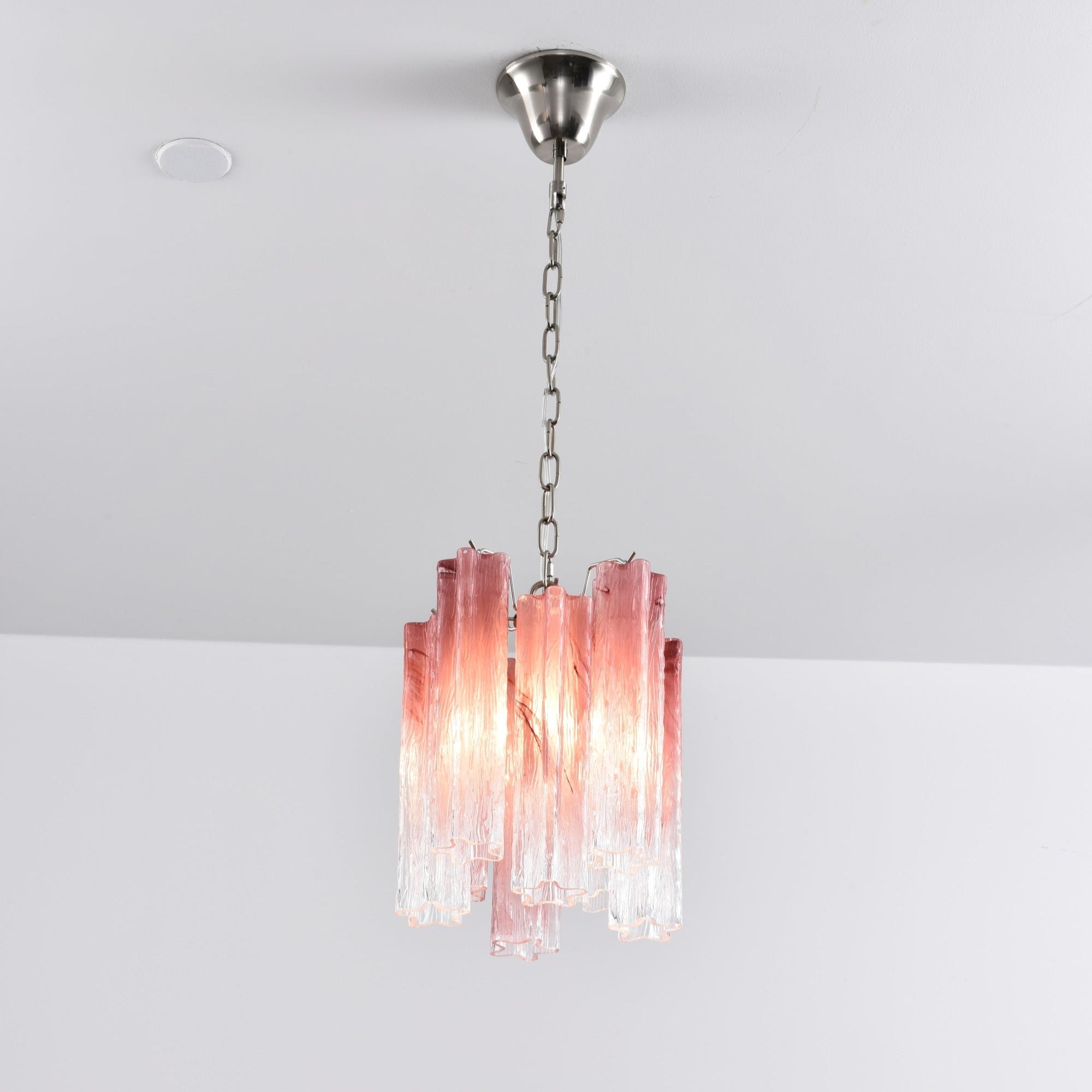 Aurora Chandelier Pink Gradient Murano Glass - Neutralighting