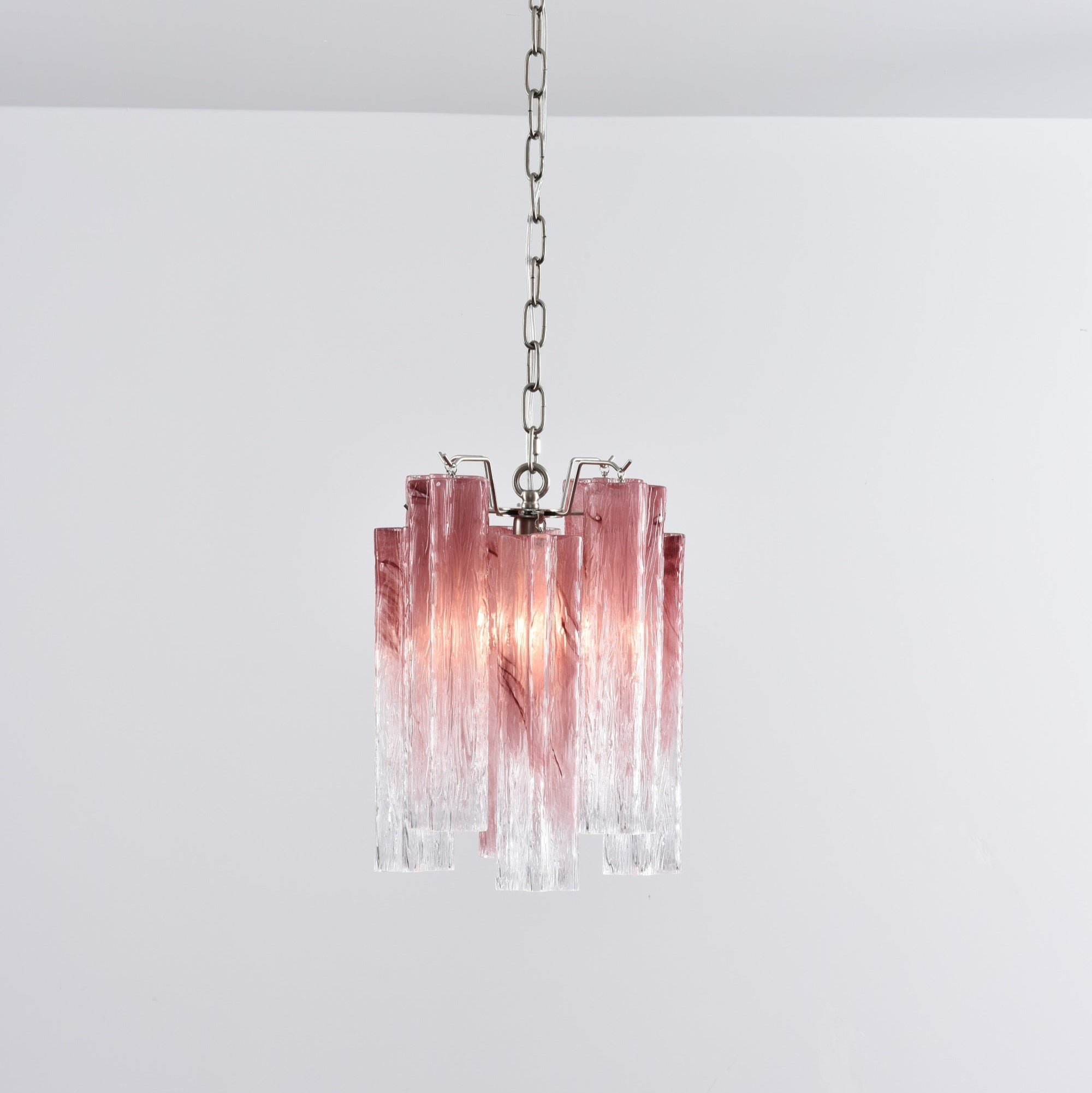 Aurora Chandelier Pink Gradient Murano Glass - Neutralighting