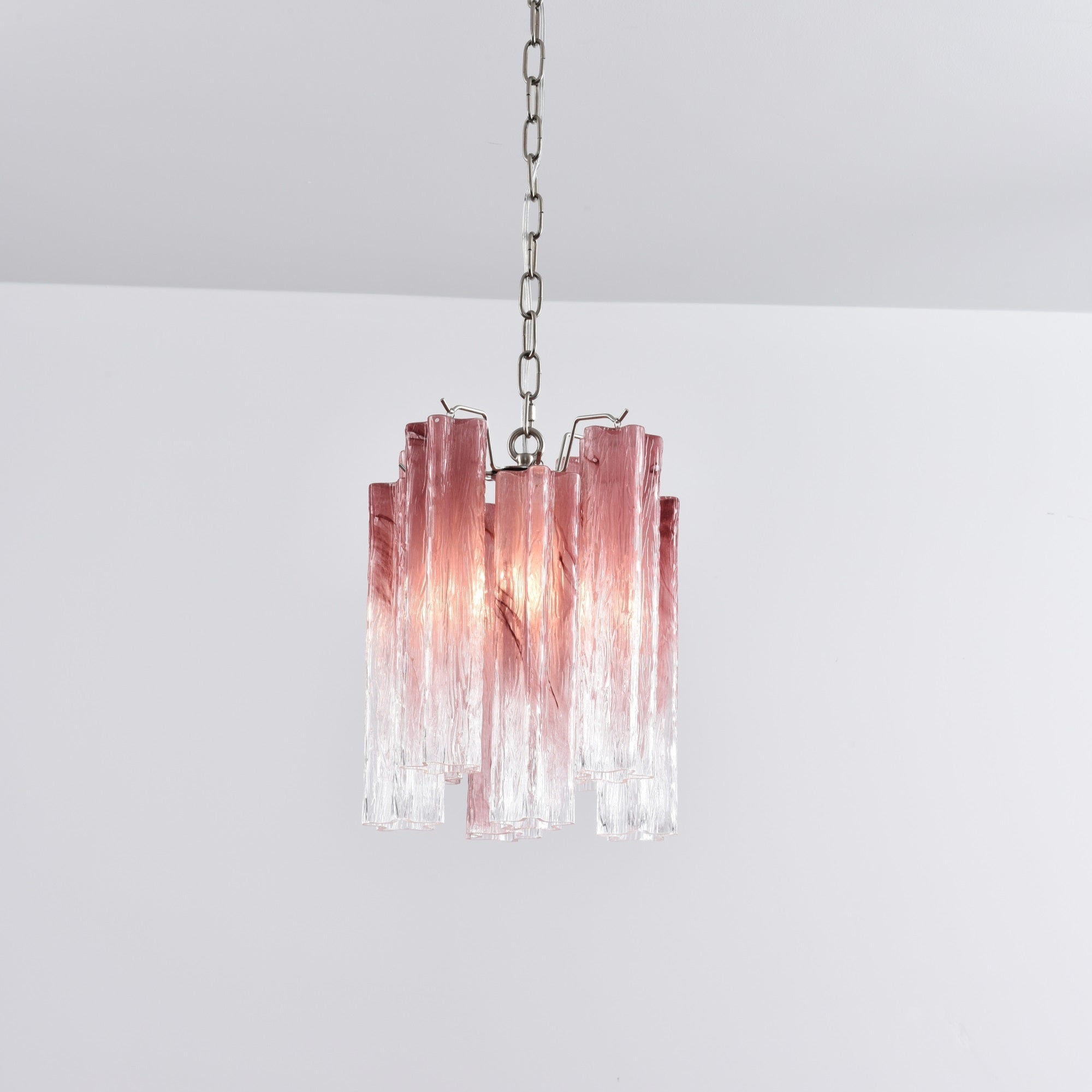 Aurora Chandelier Pink Gradient Murano Glass - Neutralighting