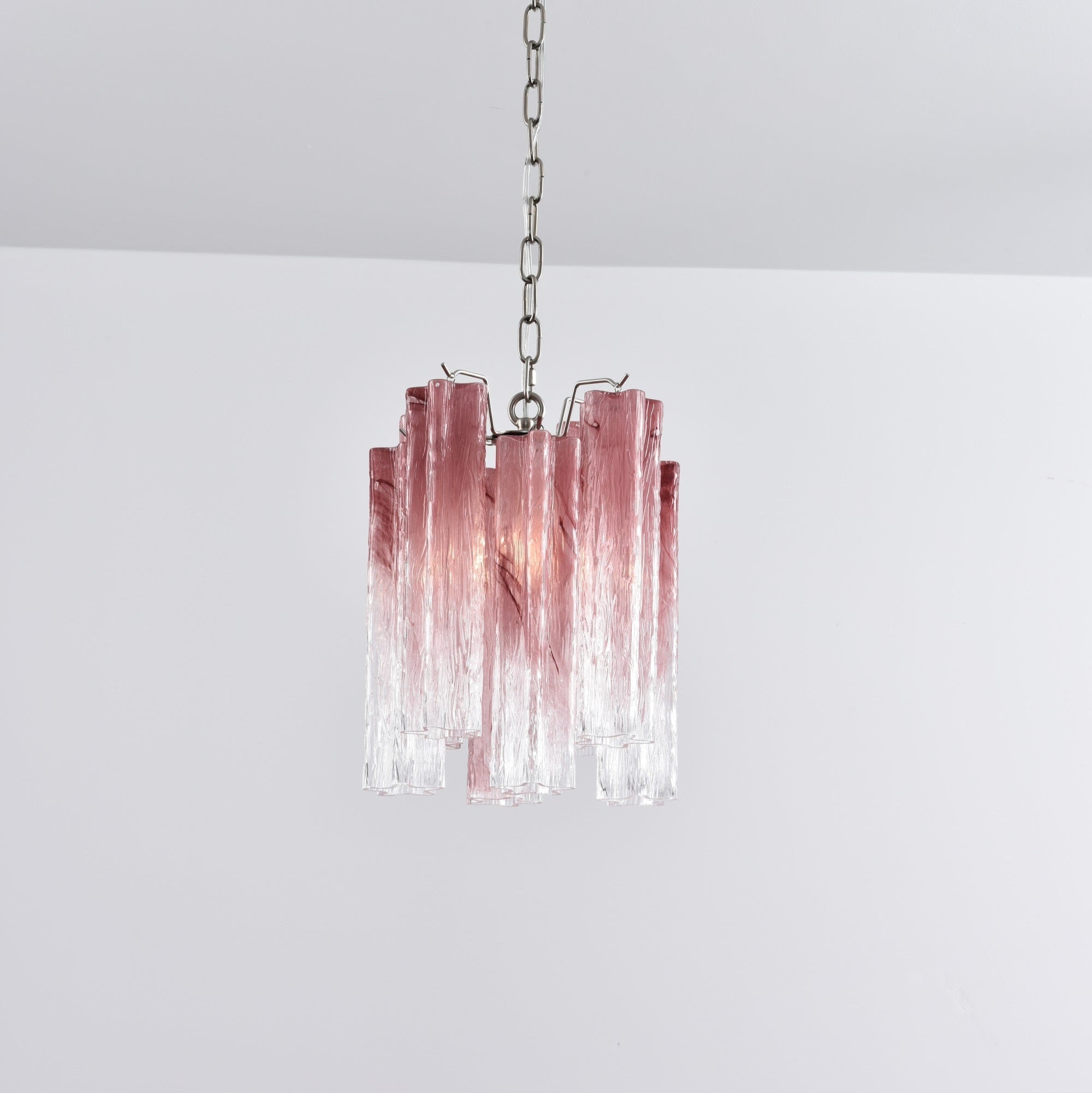 Aurora Chandelier Pink Gradient Murano Glass - Neutralighting