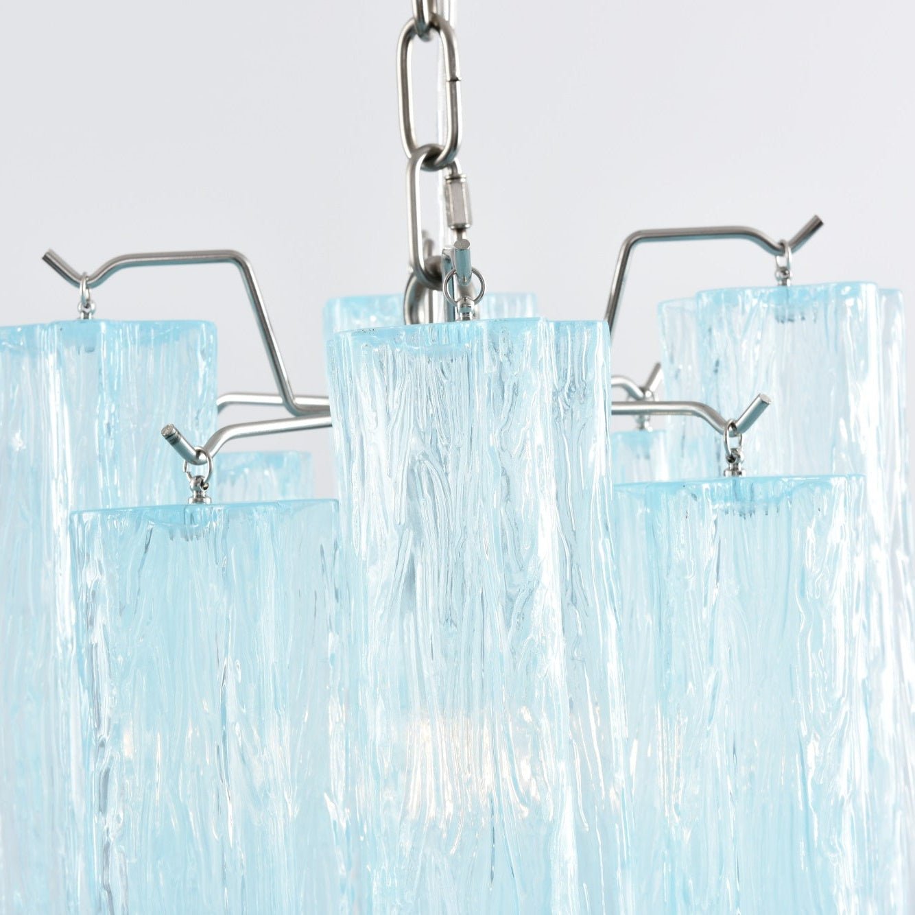 Aurora Chandelier Pink Gradient Murano Glass - Neutralighting