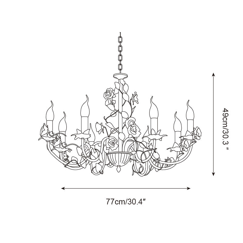 Evelisse Vintage Weiße Kronleuchter-Letslighting