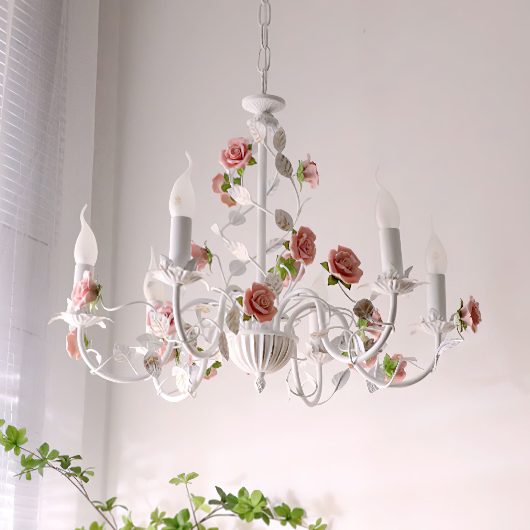 Evelisse Vintage Weiße Kronleuchter-Letslighting