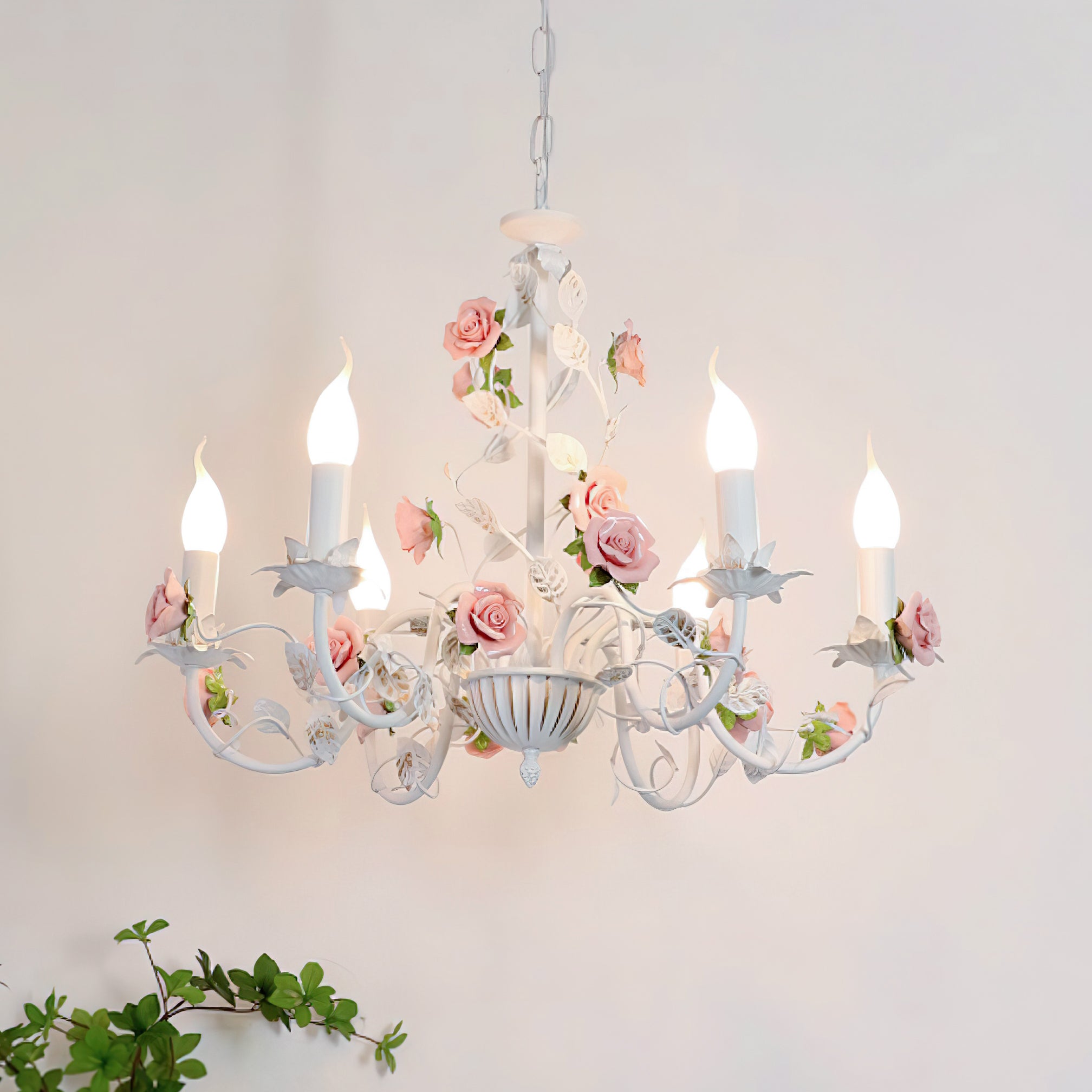 Evelisse Vintage Weiße Kronleuchter-Letslighting