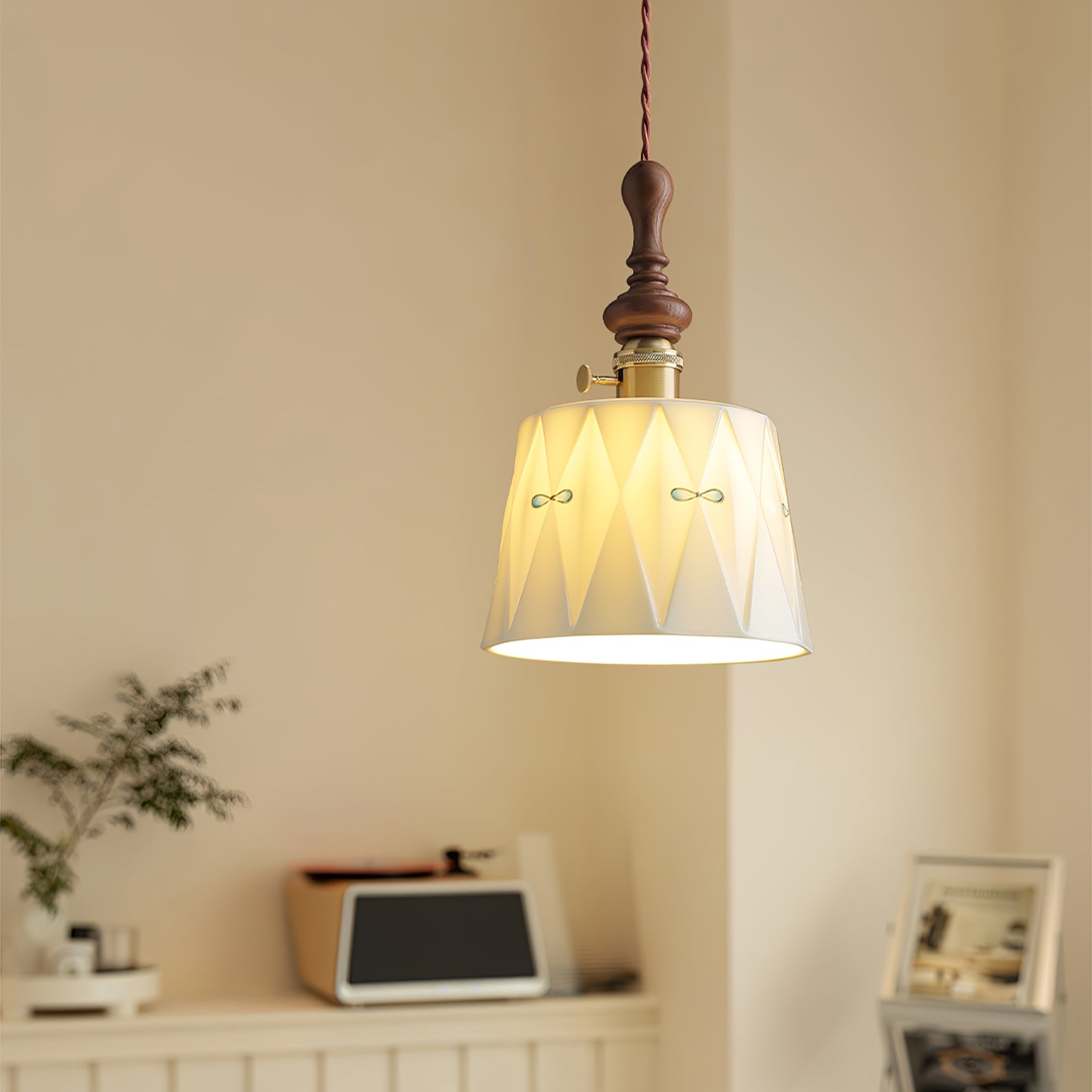 Ceraeyre Vintage Keramik Pendelleuchte-Letslighting