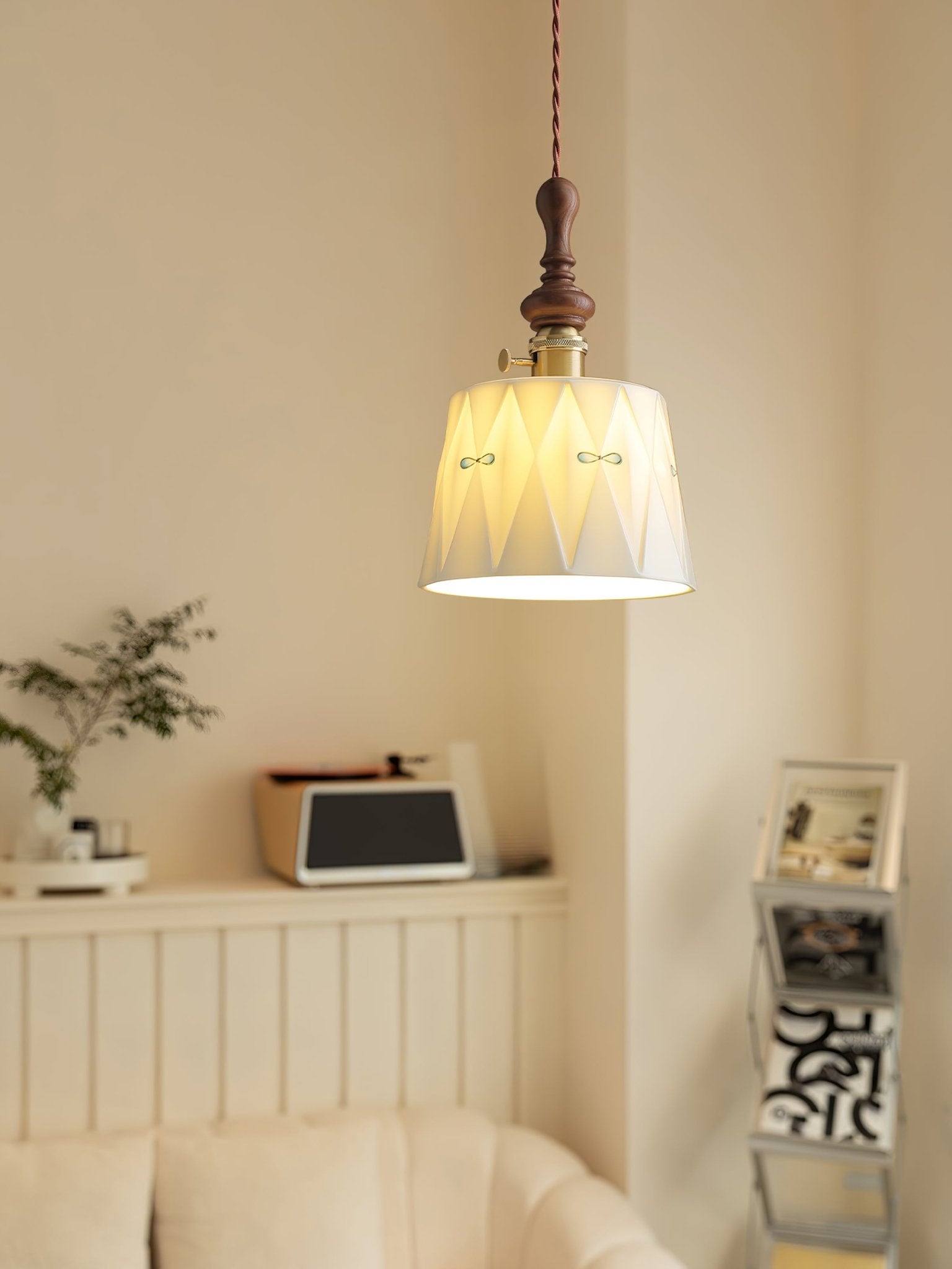 Ceraeyre Vintage Keramik Pendelleuchte-Letslighting