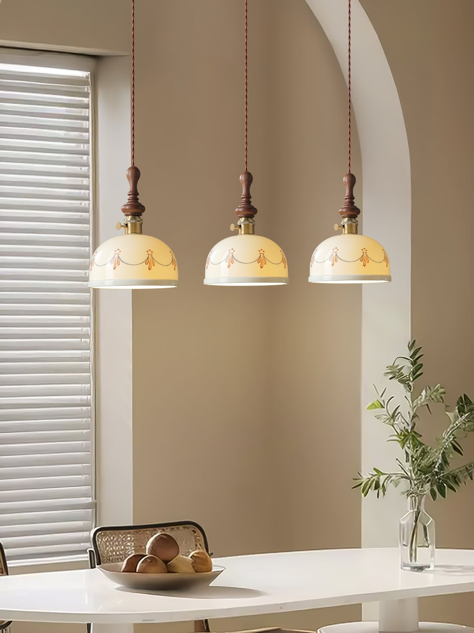 Ceraeyre Vintage Keramik Pendelleuchte-Letslighting
