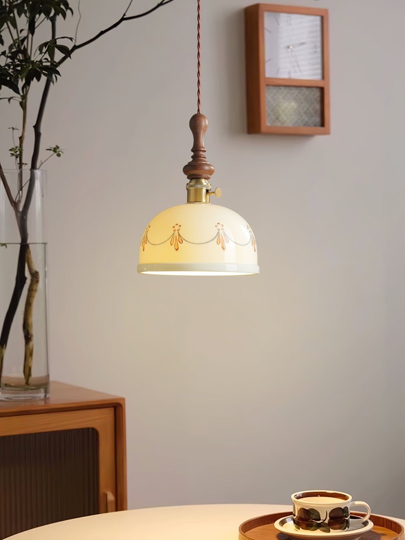 Ceraeyre Vintage Keramik Pendelleuchte-Letslighting