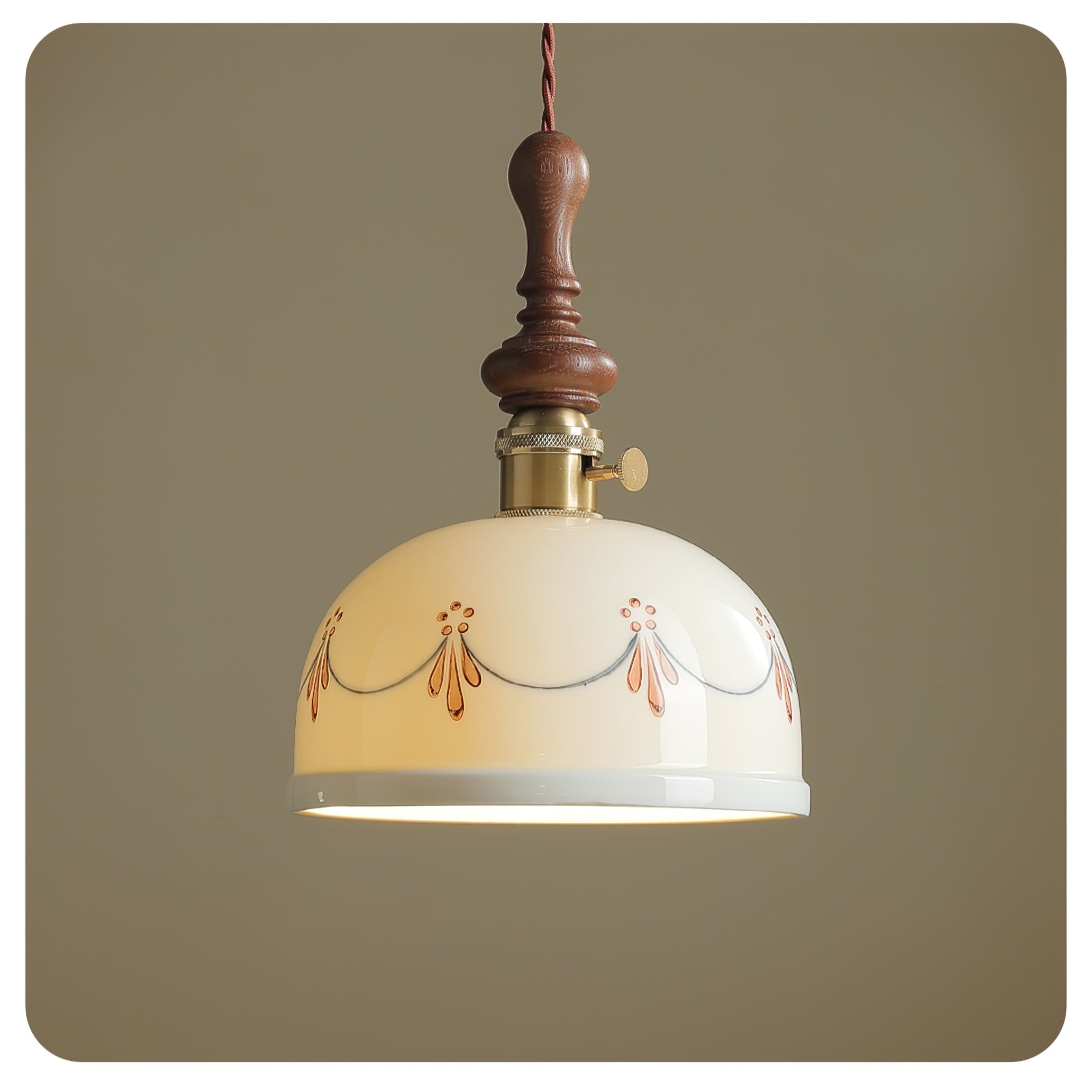 Ceraeyre Vintage Keramik Pendelleuchte-Letslighting