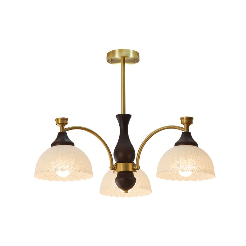 Avvynila Traditionelle Eleganz Vintage Messing Holz Kronleuchter-Letslighting