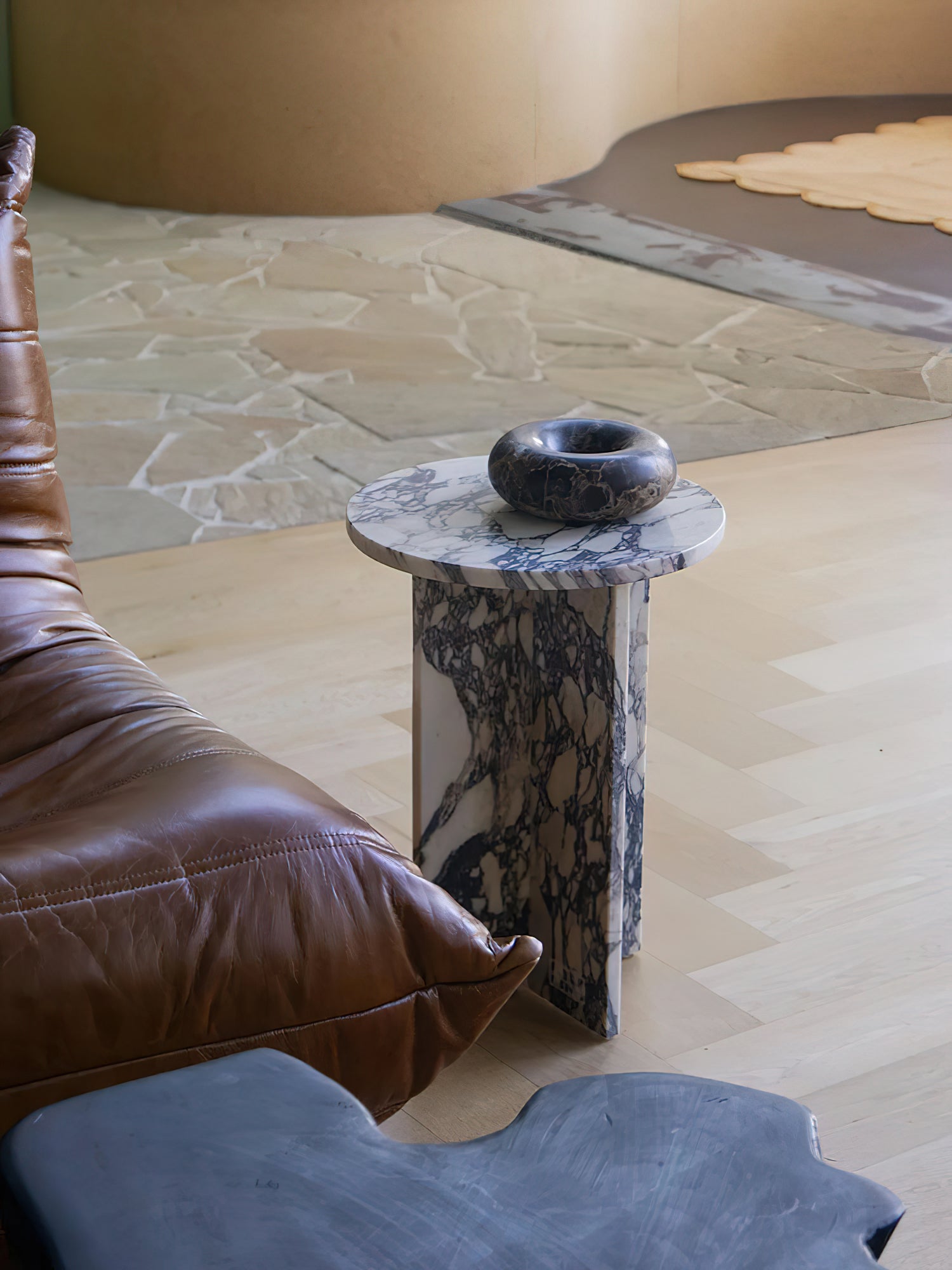 Acariel Modern Minimalist Marble Side Table Accessories - Letslighting