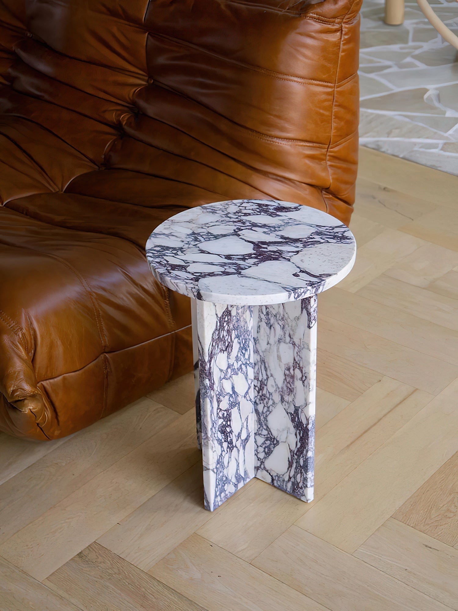 Acariel Modern Minimalist Marble Side Table Accessories - Letslighting