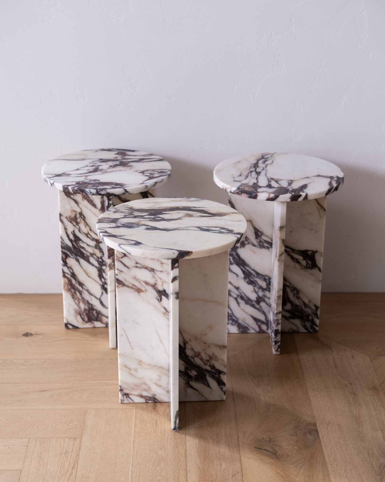 Acariel Modern Minimalist Marble Side Table Accessories - Letslighting
