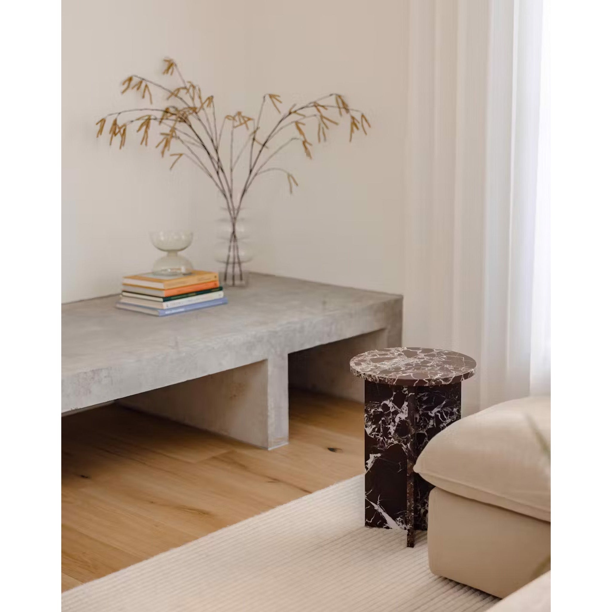 Acariel Modern Minimalist Marble Side Table Accessories - Letslighting