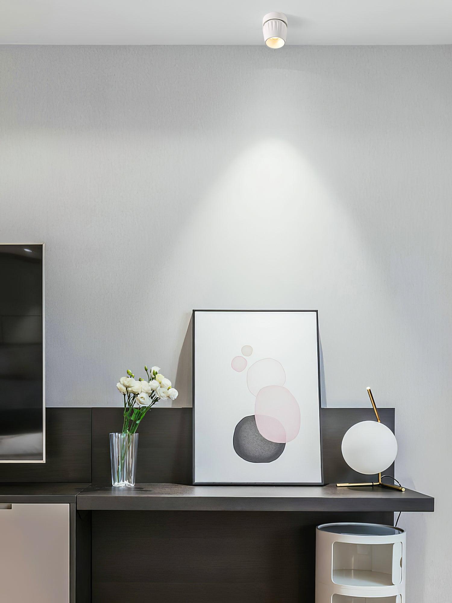 Solara Spotlight Aluminium Gerippt Drehbar Minimalistisch-Letslighting