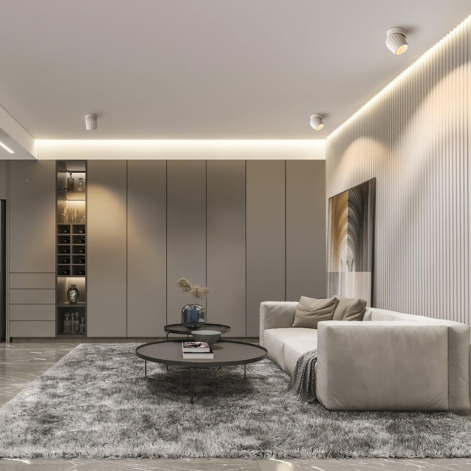 Solara Spotlight Aluminium Gerippt Drehbar Minimalistisch-Letslighting