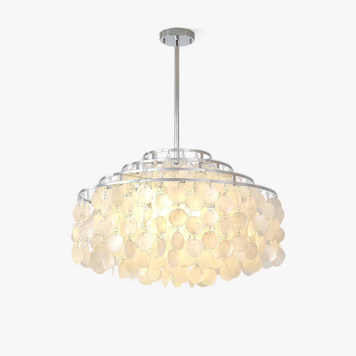 Lustra Pendelleuchte Runde Muschel Chrom-Letslighting