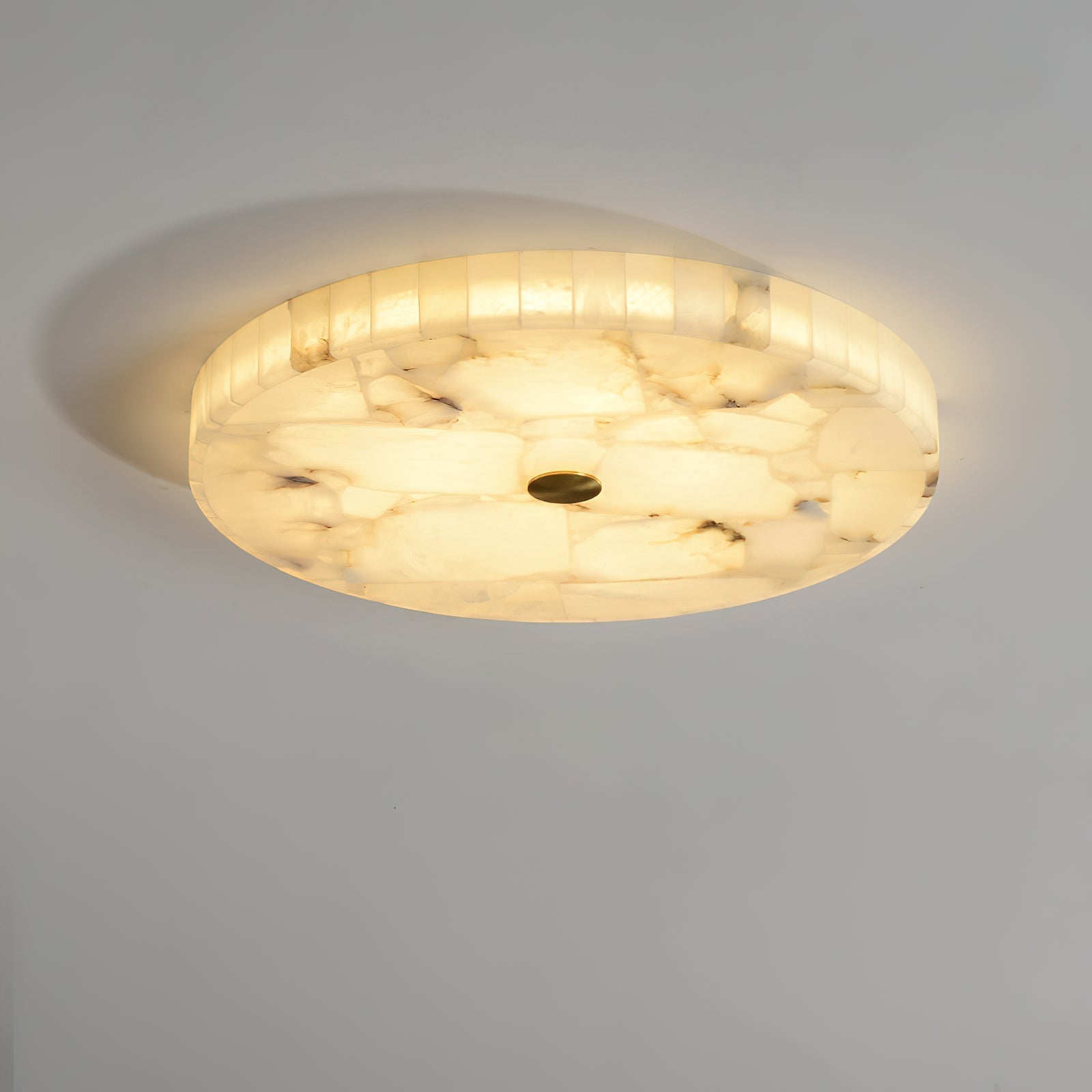 Vosilis Modern Minimalist Round Alabaster Ceiling Lamp - Letslighting