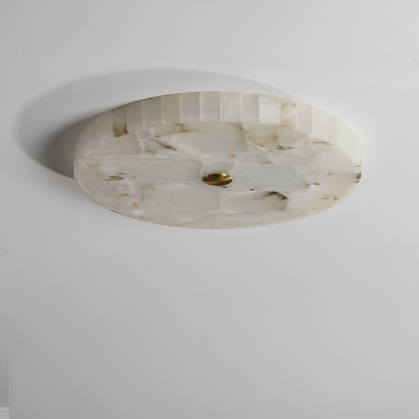 Vosilis Modern Minimalist Round Alabaster Ceiling Lamp - Letslighting