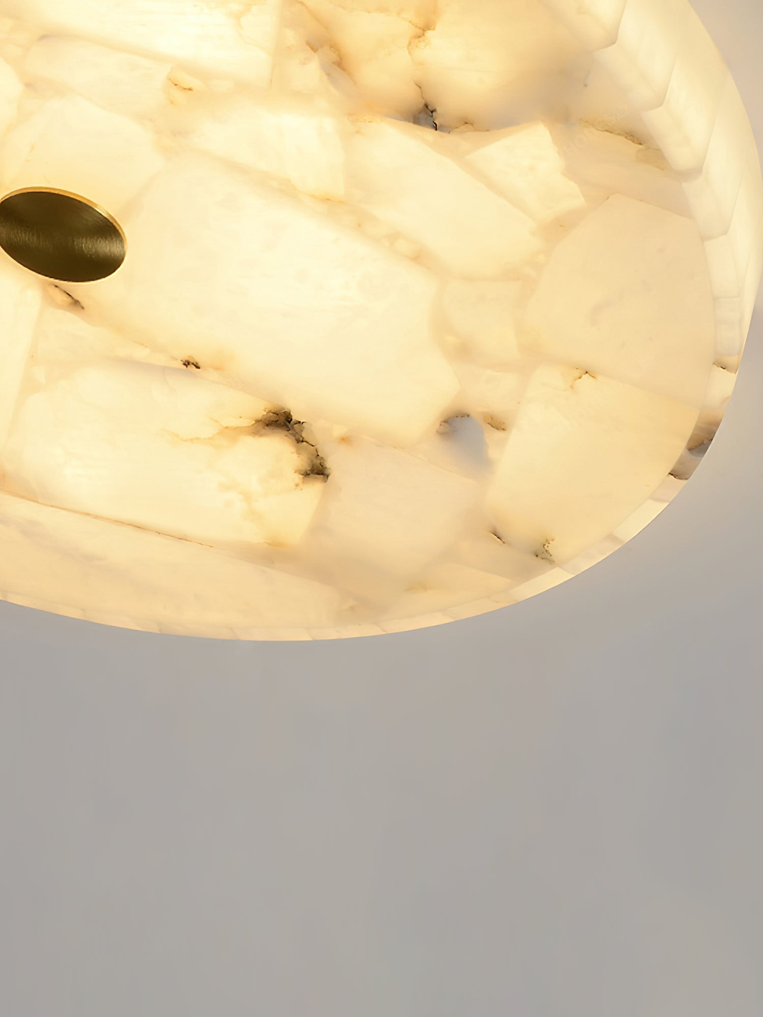 Vosilis Modern Minimalist Round Alabaster Ceiling Lamp - Letslighting
