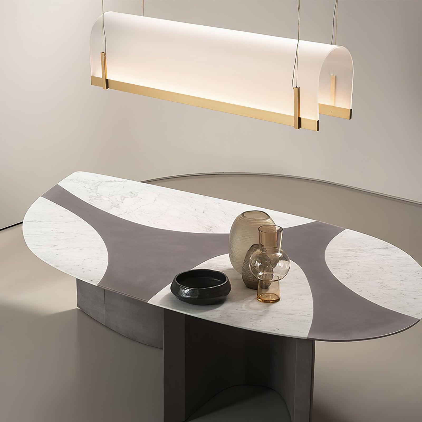 Cevinen Lineare Goldene Pendelleuchte-Letslighting