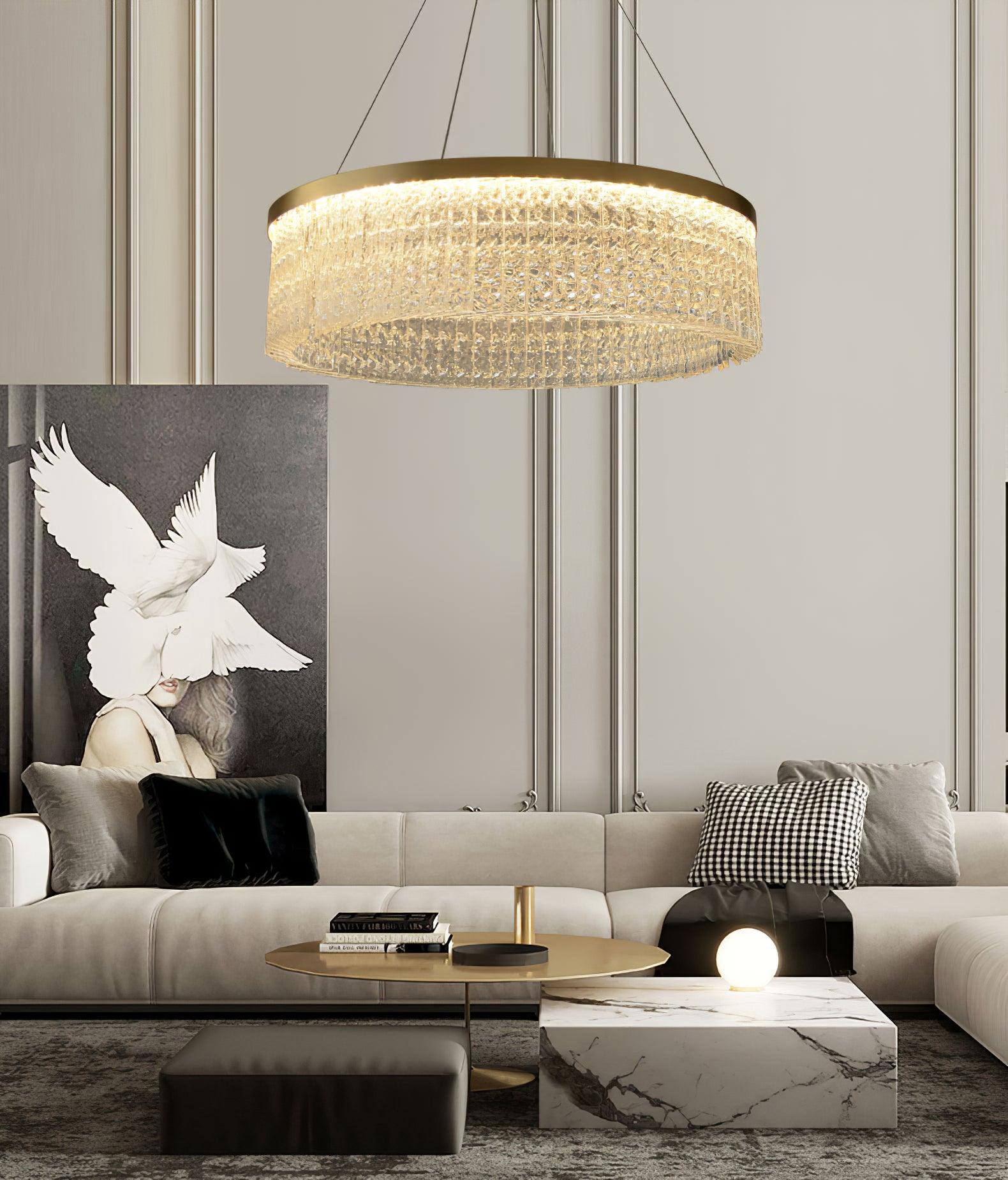 Lustra Kronleuchter Rund Halo Kristall-Letslighting