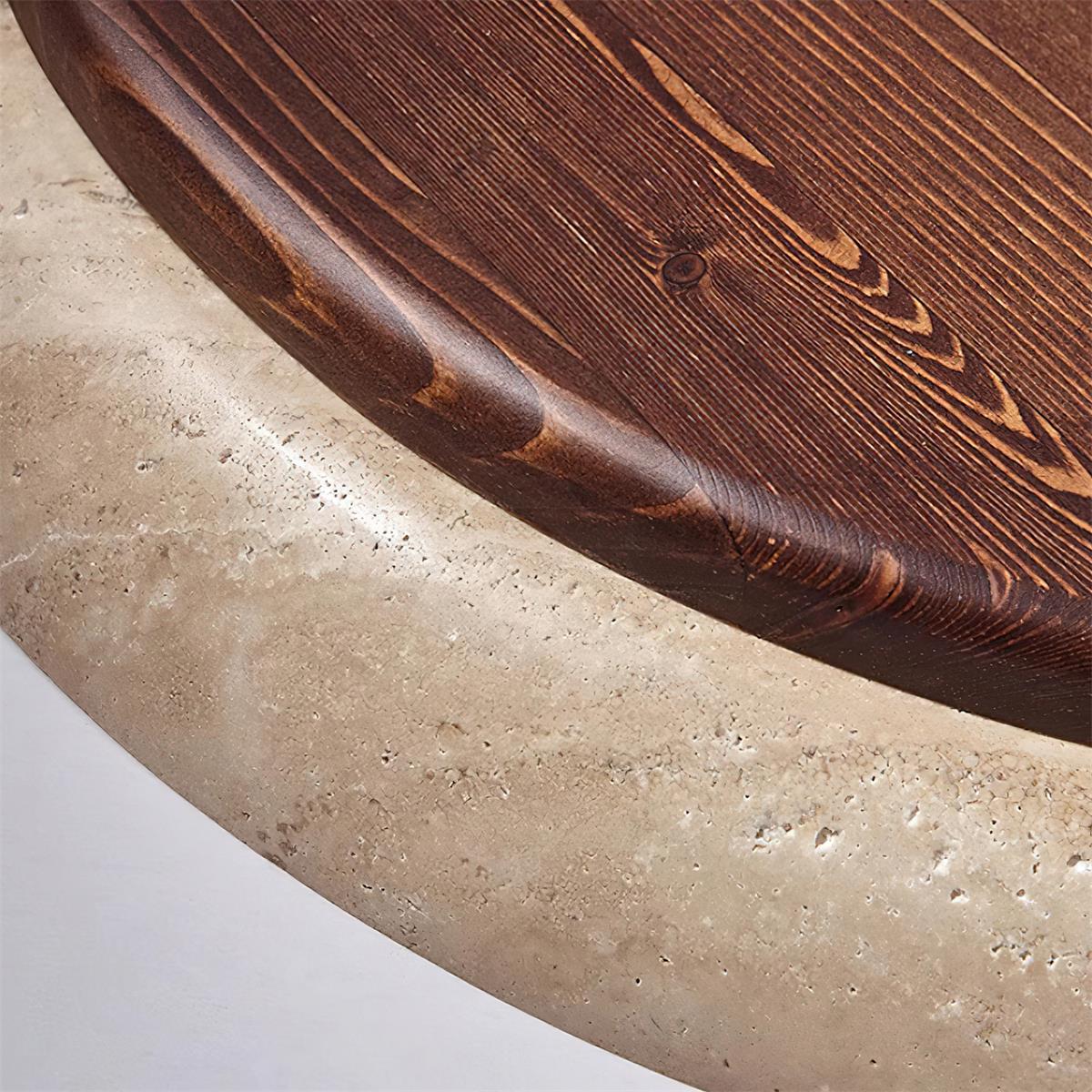 Halo Round Travertine Ceiling Light - Letslighting