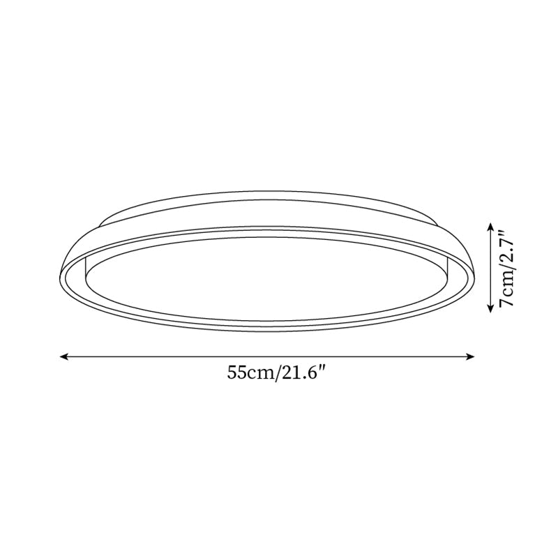 Halo Round Travertine Ceiling Light - Letslighting