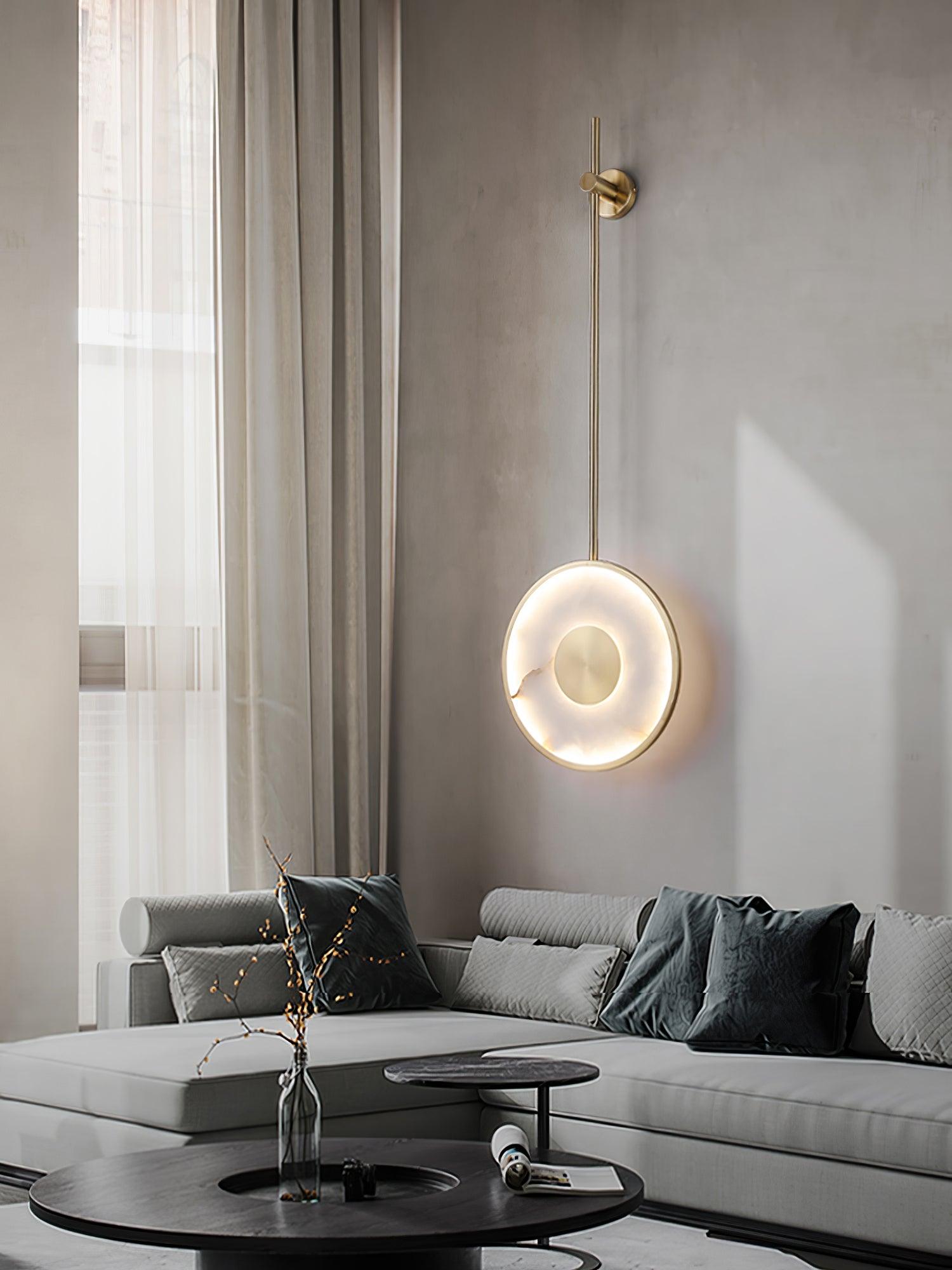 Vevelila Minimalist Alabaster Pendant Light - Neutralighting