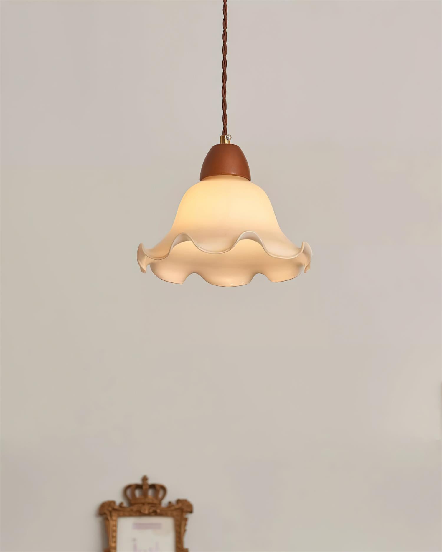 Glyna Pendelleuchte Vintage Gewelltes Glas-Letslighting