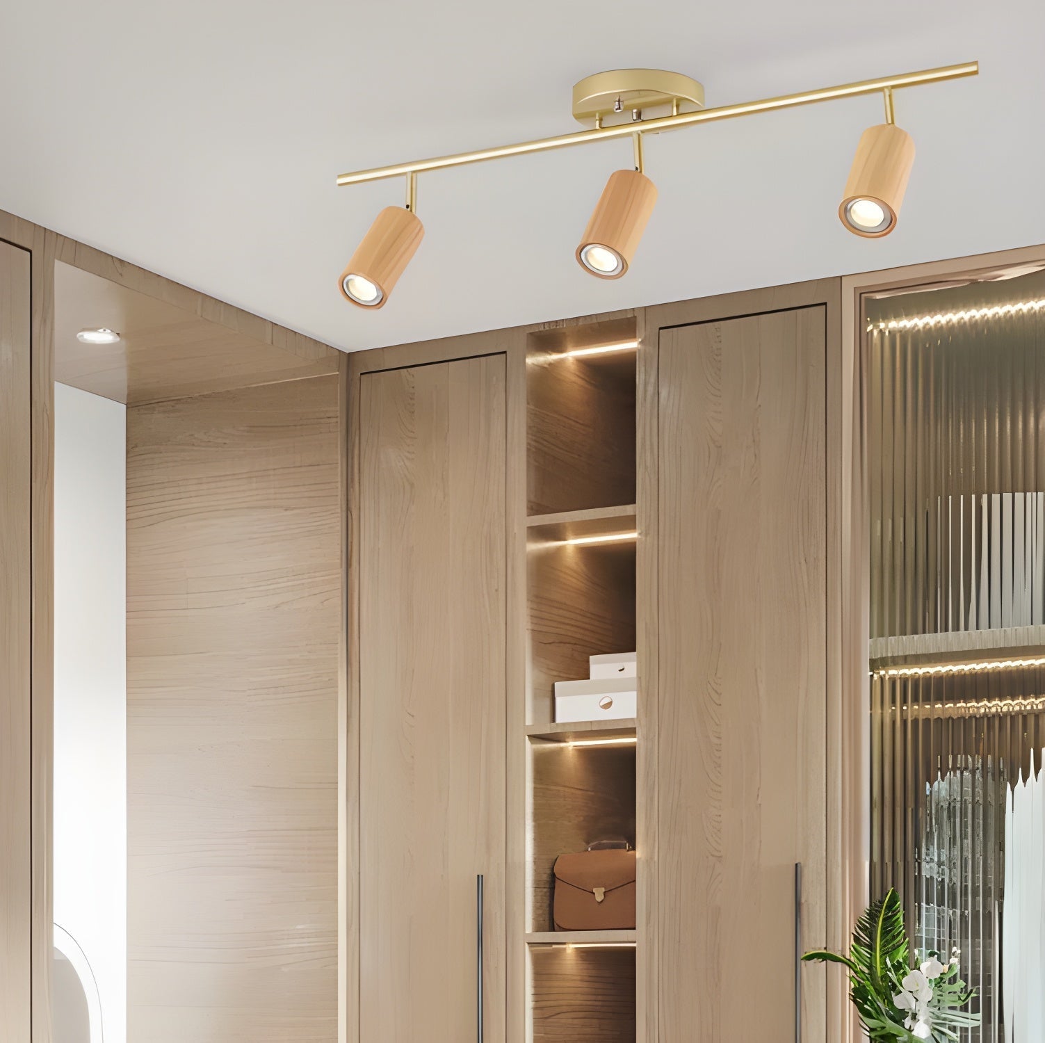 Usolila Modern Minimalist Wood Ceiling Light-Letslighting