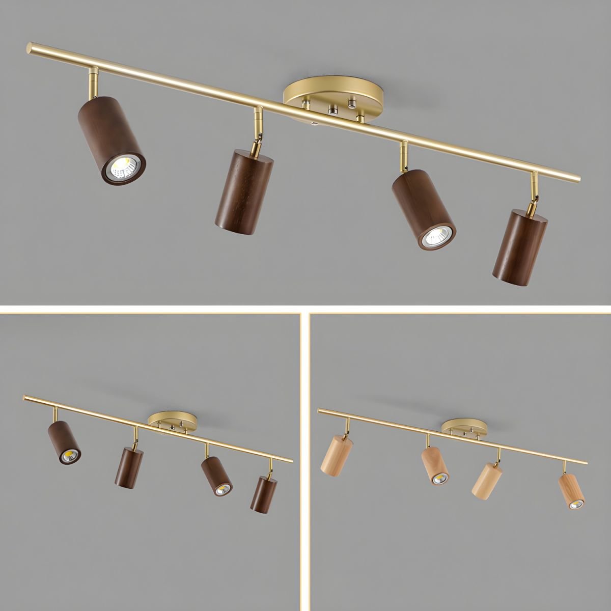Usolila Modern Minimalist Wood Ceiling Light-Letslighting