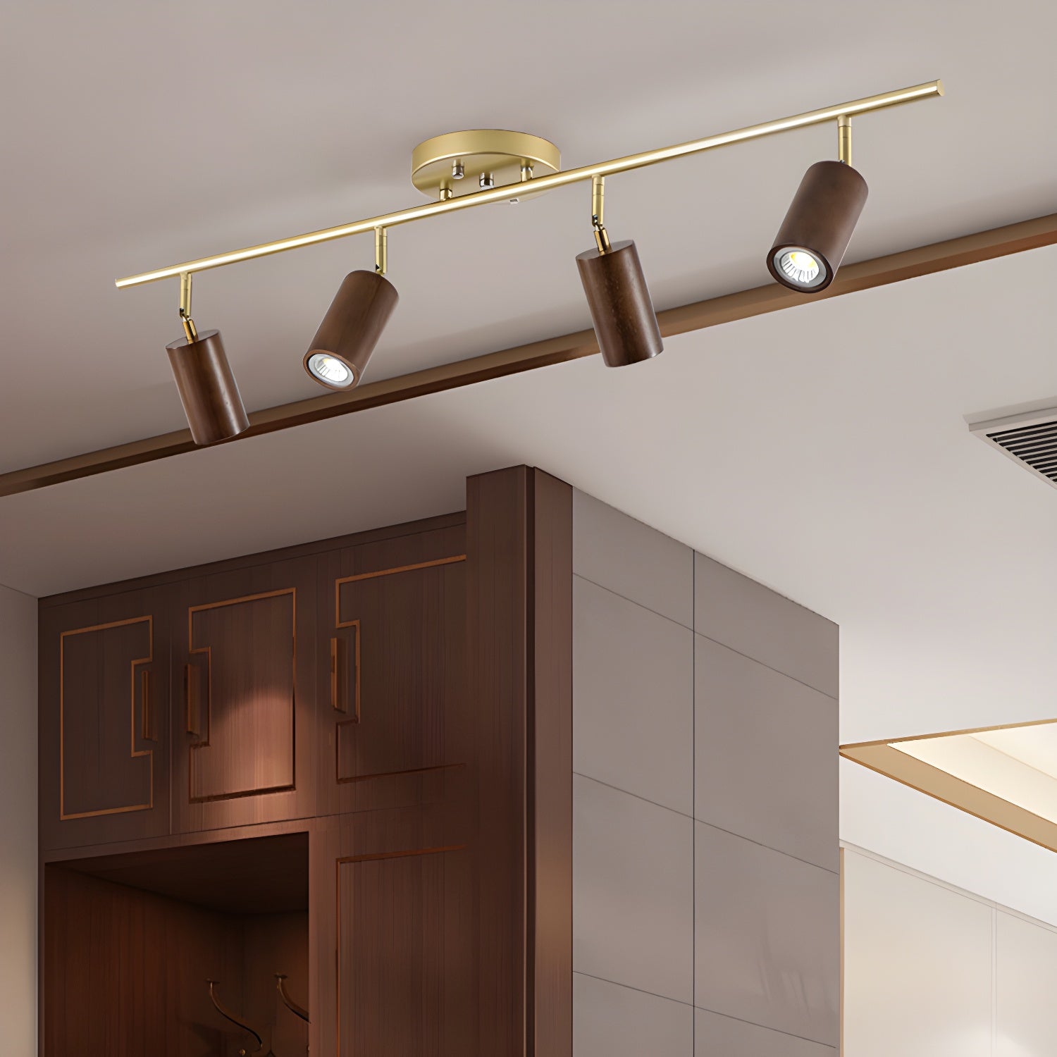 Usolila Modern Minimalist Wood Ceiling Light-Letslighting