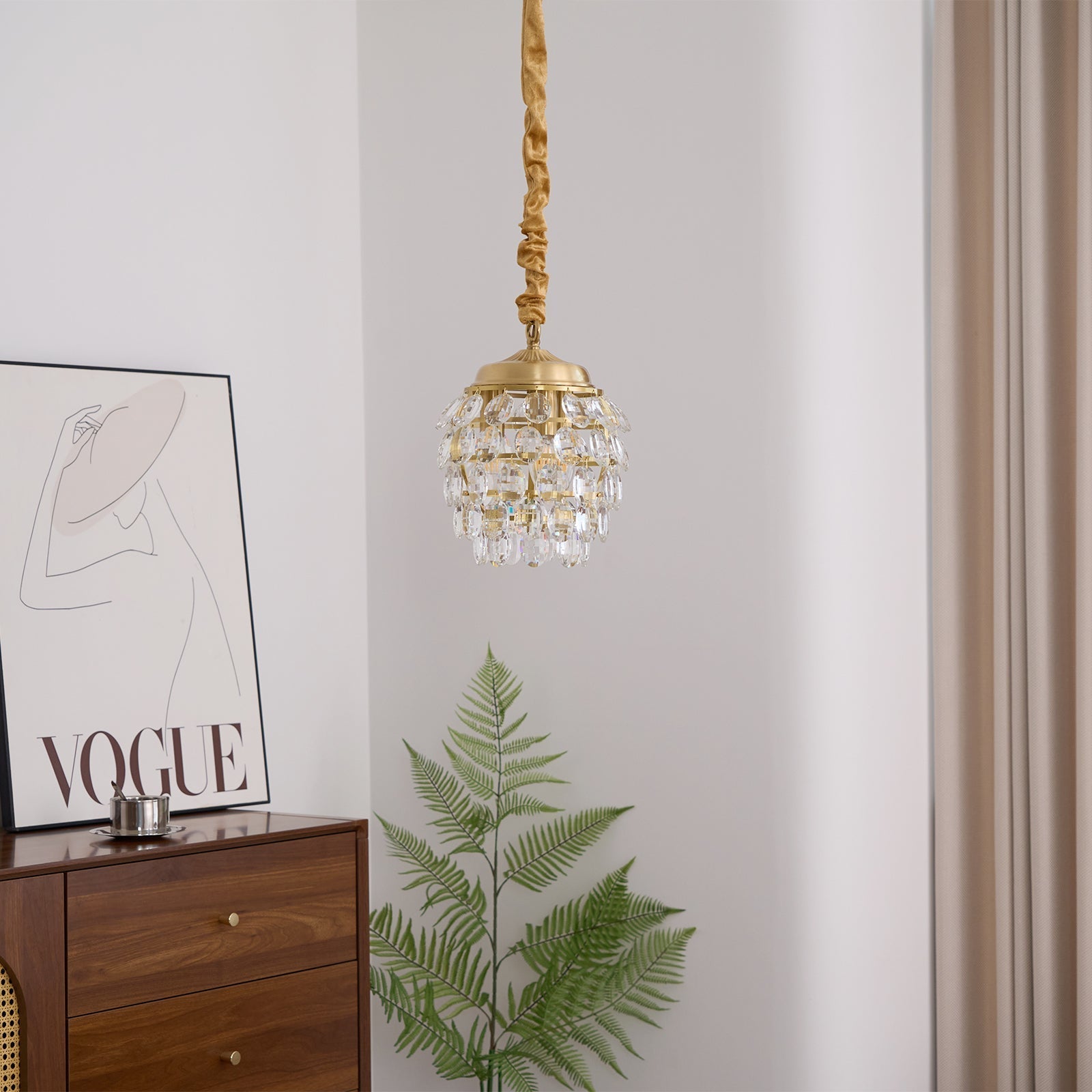 Roxanne Crystal Pendant Light - Blowlighting