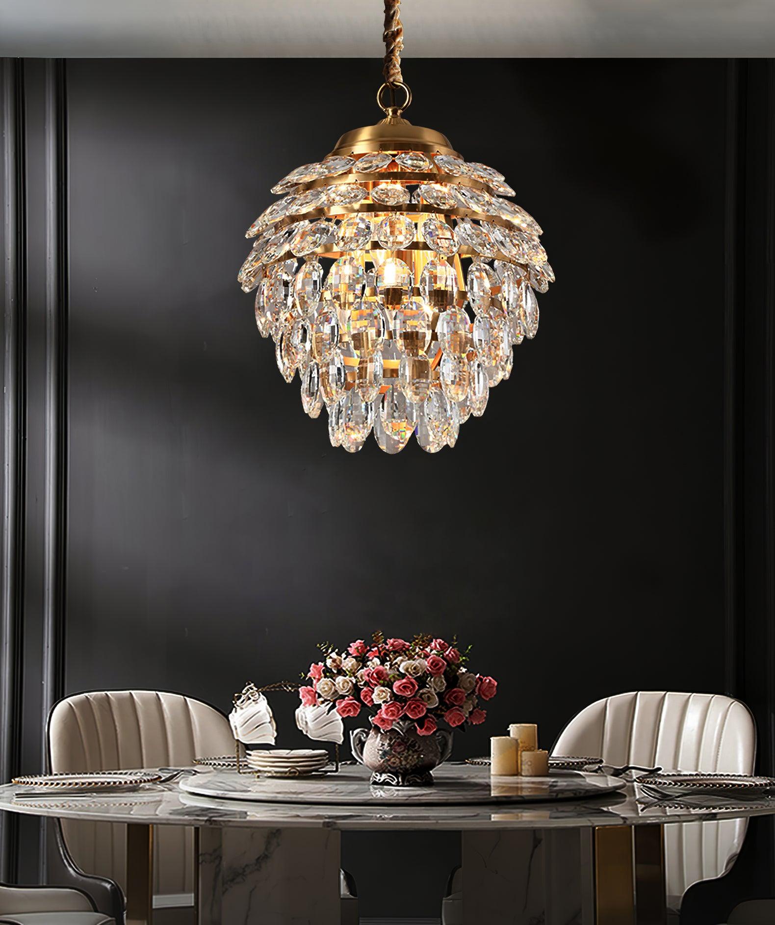 Roxanne Crystal Pendant Light - Blowlighting