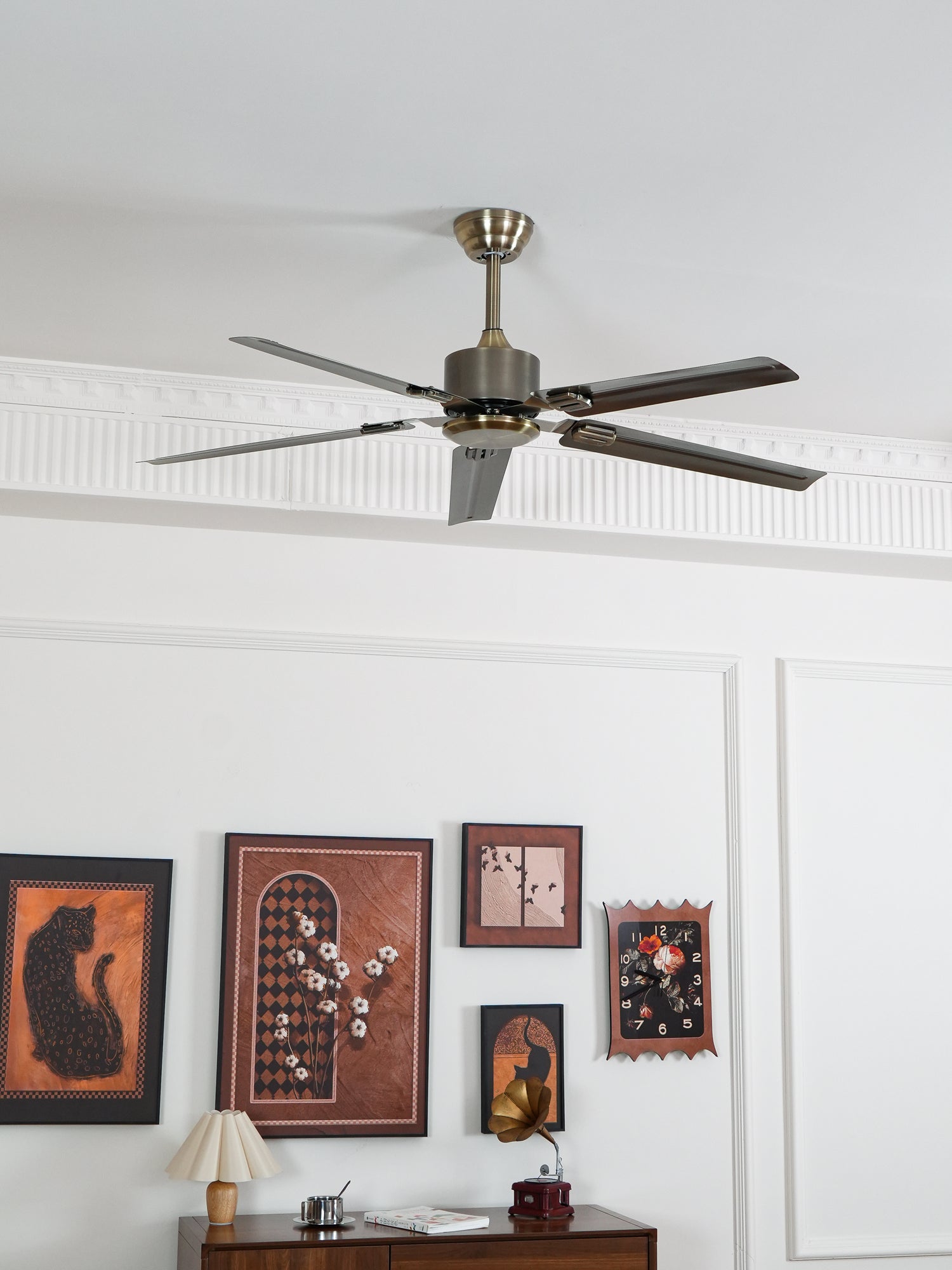 Vosolara Deckenventilator für Innenräume, Nahaufnahme der Oberfläche