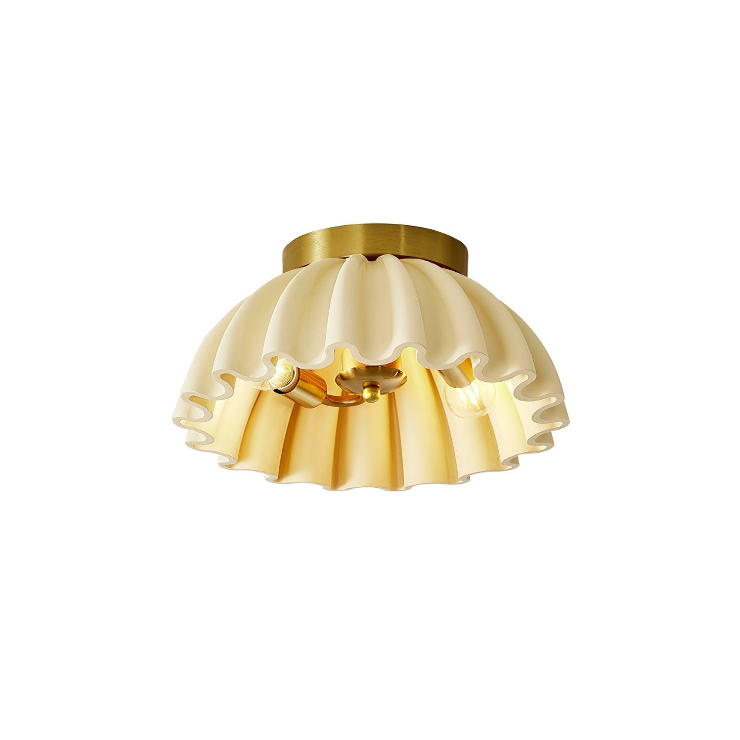 Deckenleuchte HDPE Rüsche Baldachin Metall Körper Modern Minimalistisch-Letslighting